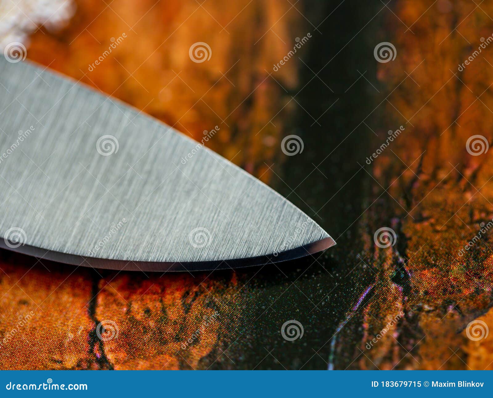 Cutting Edge of Knife Closeup Stock Image Image of design, blade