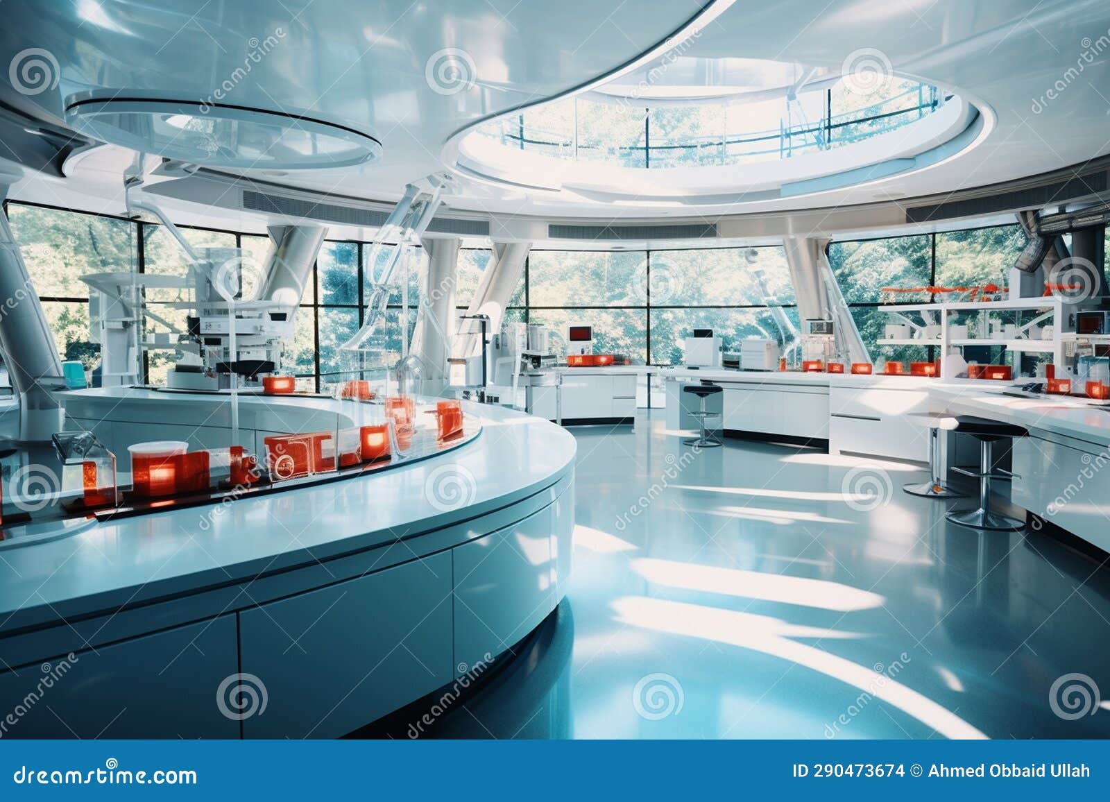 The CuttingEdge of Medical Research. Generative by Ai Stock Photo Image of tools, setting