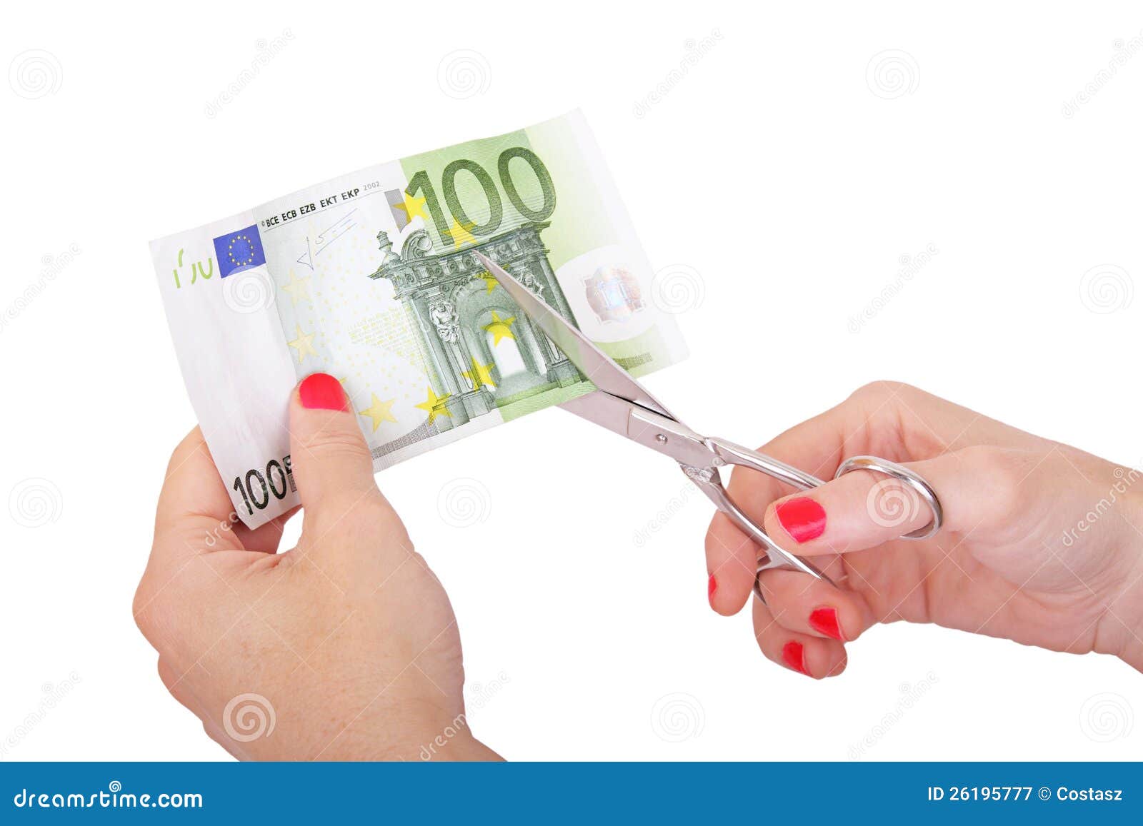 Cutting expenses stock image. Image of concept, hands - 26195777