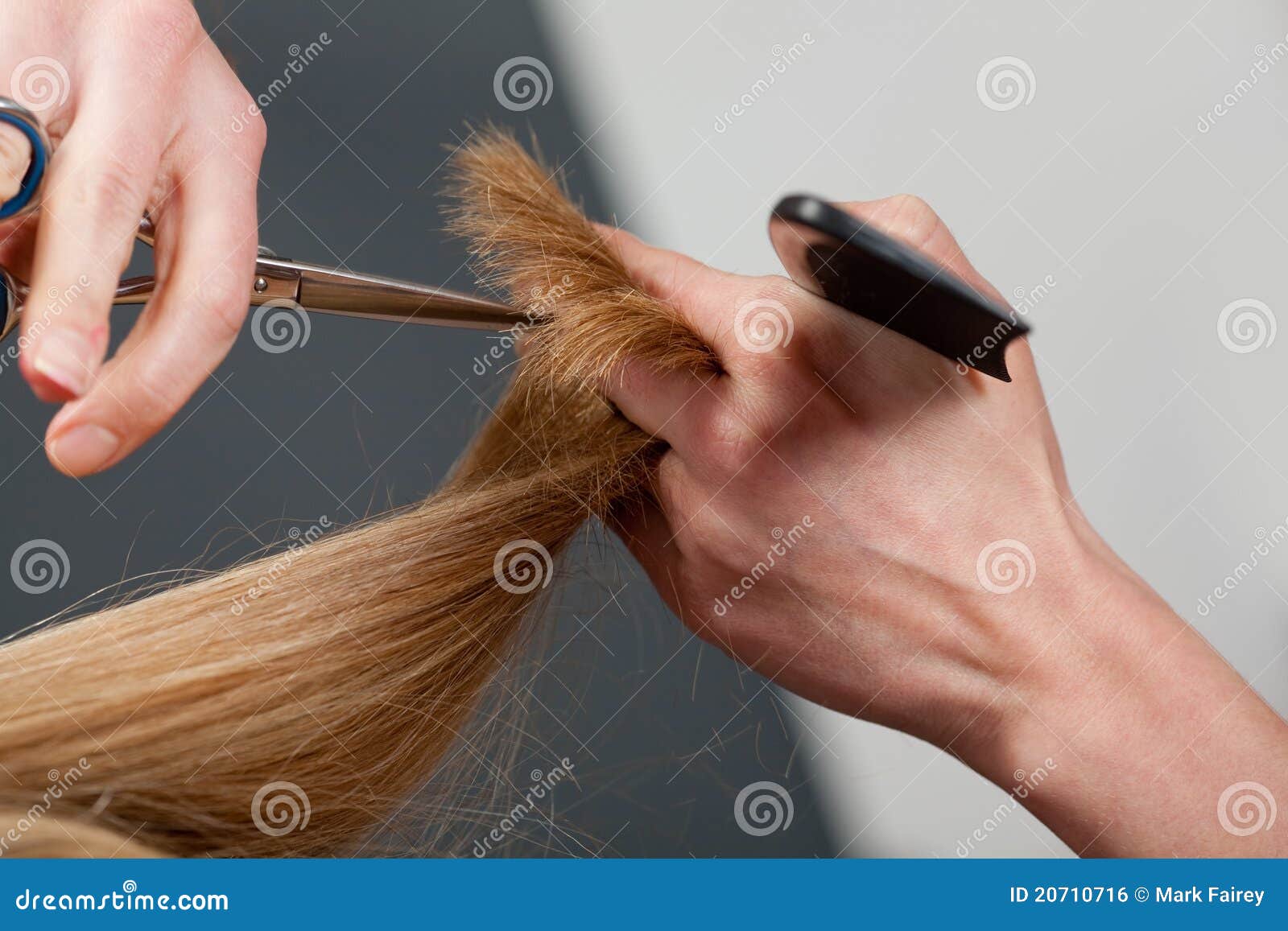 cutting hair