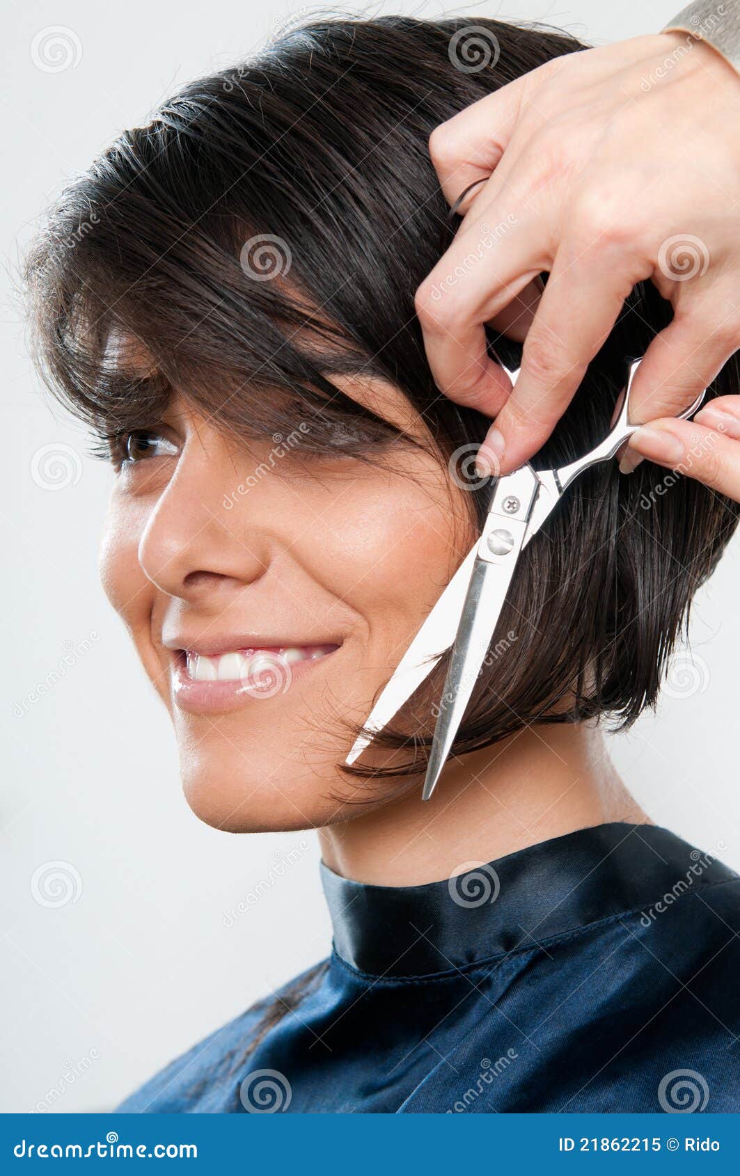 Cutting hair stock image. Image of model, comb, closeup - 21862215