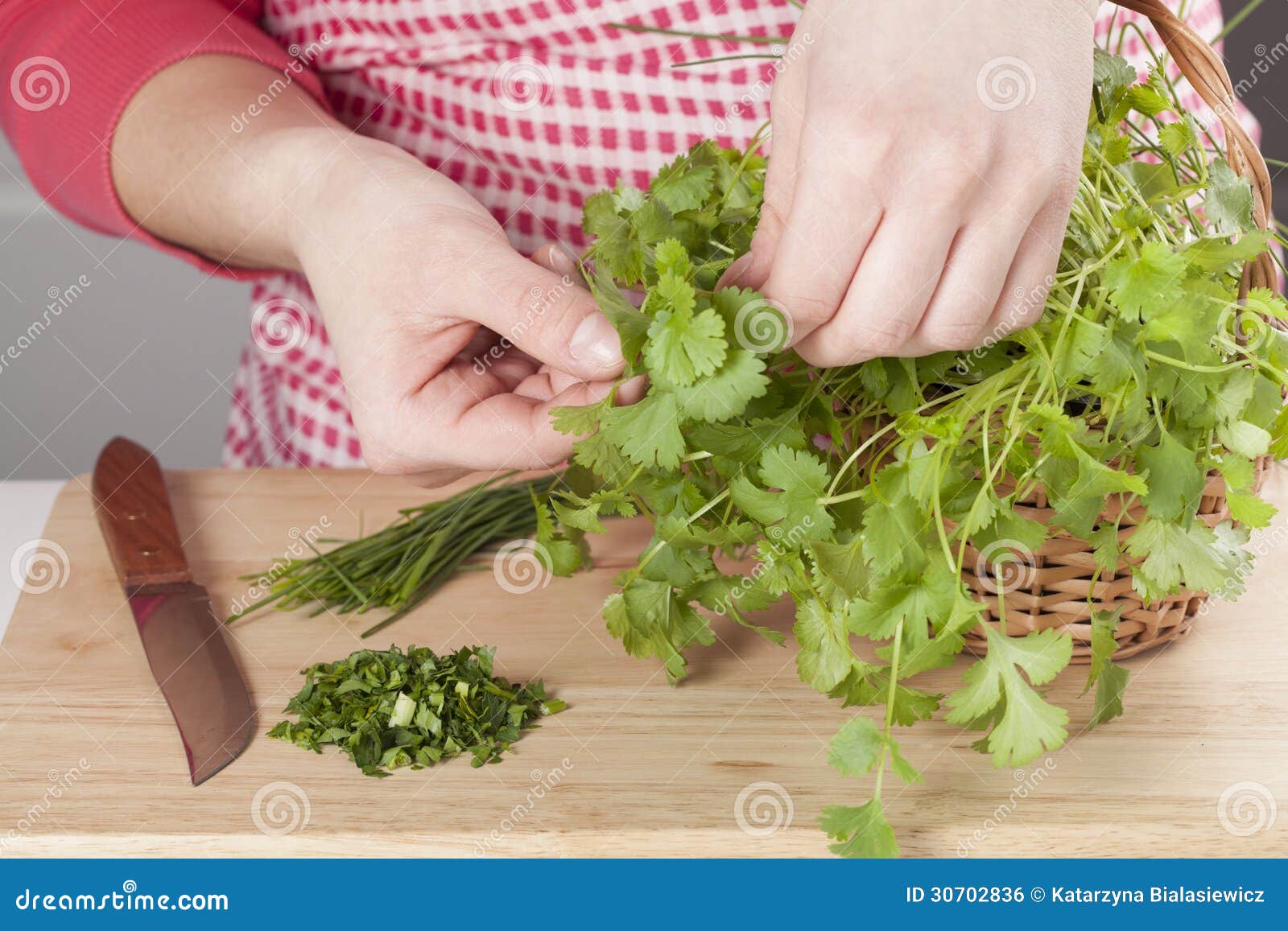 Cutting herbs stock photo. Image of diet, aromatic, green 30702836