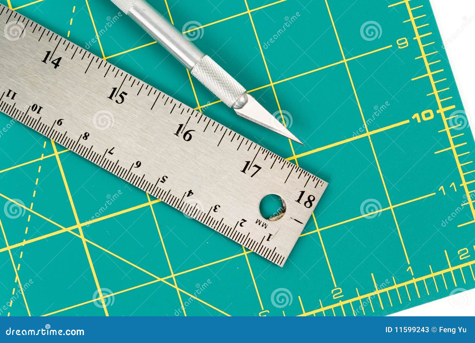 Cutting Mat and Knife stock image. Image of utility, work 11599243