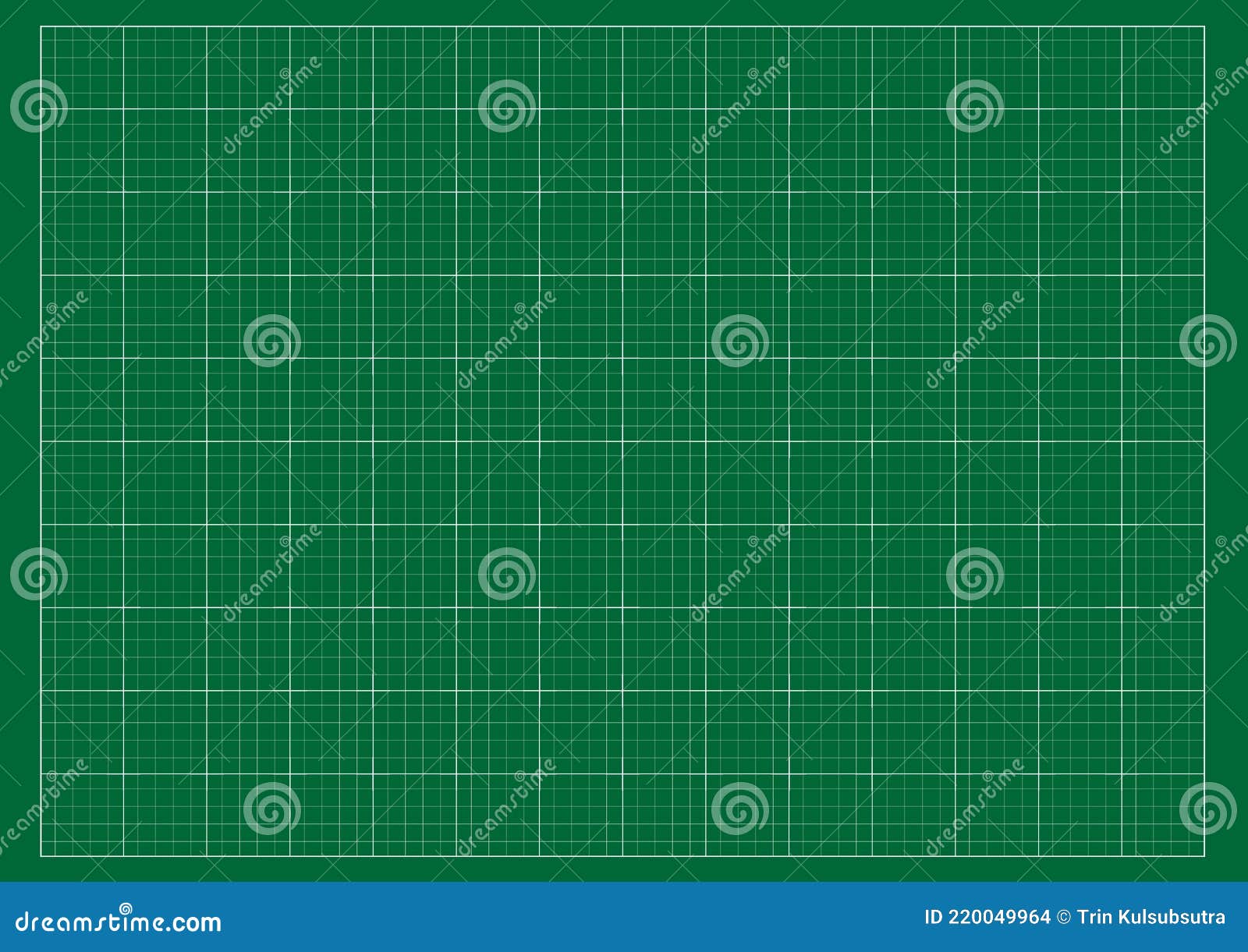 Cutting Mat. White Line Square on a Green Background. Do it Yourself