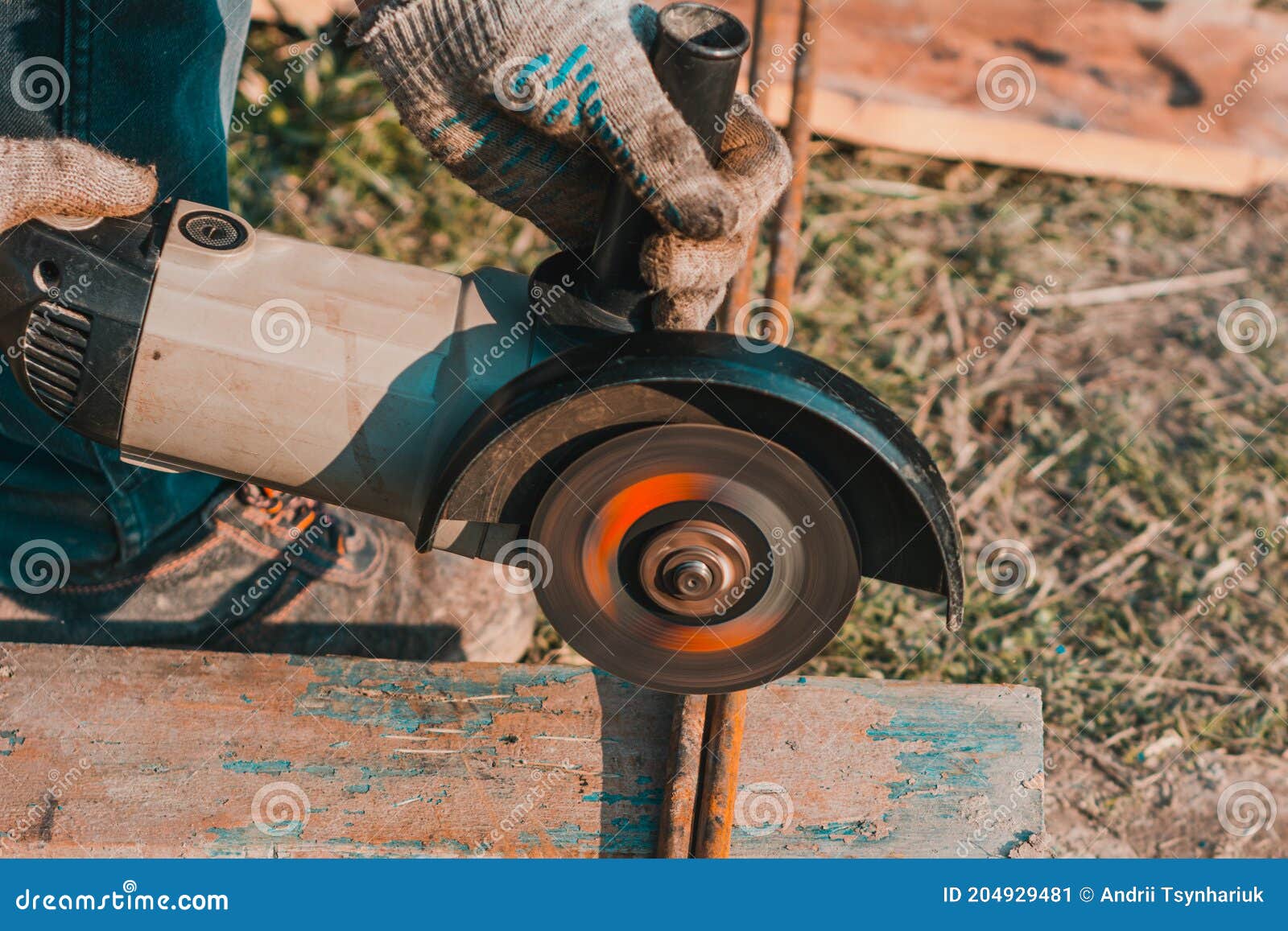 Cutting Metal with an Angle Grinder, Cutting Metal Wire at Home Stock