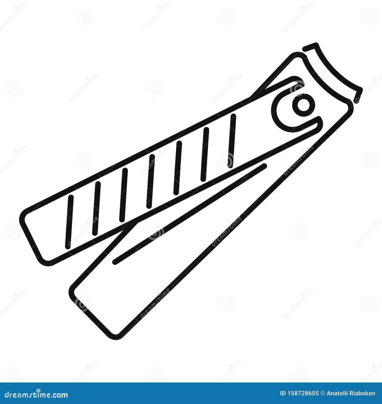 nail cutter / cartoon vector and illustration, hand drawn style, isolated  on white background. Stock Vector | Adobe Stock