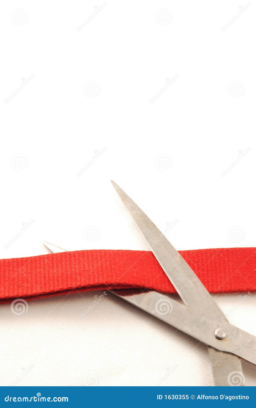 Ribbon and Scissors on White Background Stock Photo - Image of cutting,  finish: 120063346