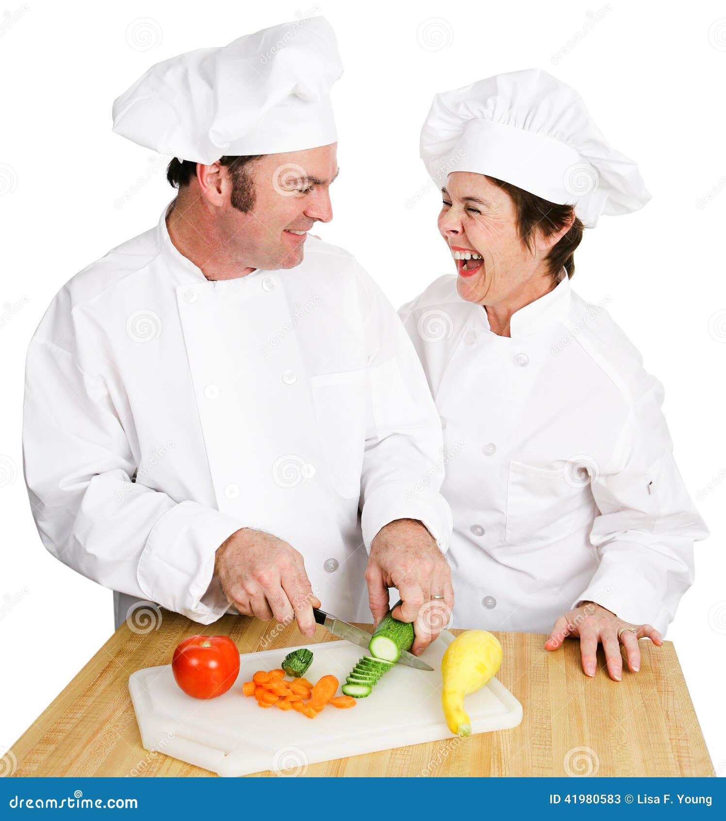 Cutting Up in Kitchen stock image. Image of adult, knife 41980583