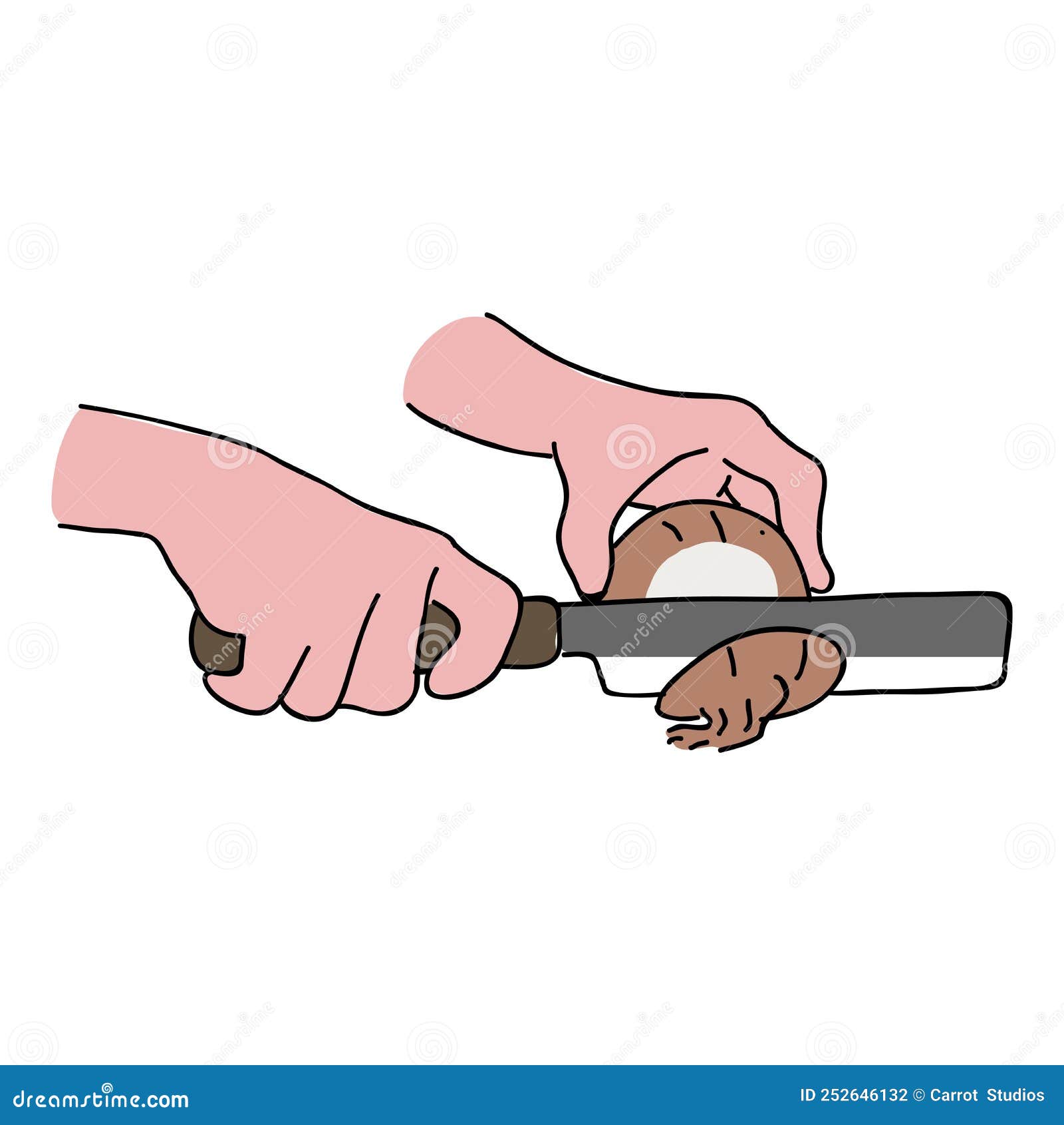 stock illustration. Illustration of cook, drawn, clip 252646132