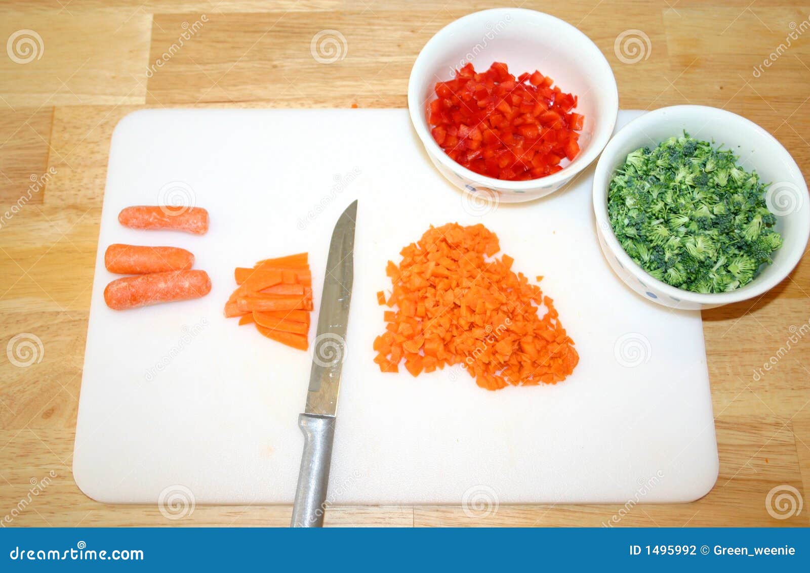 Cutting Vegetables stock photo. Image of chopped, broccoli 1495992