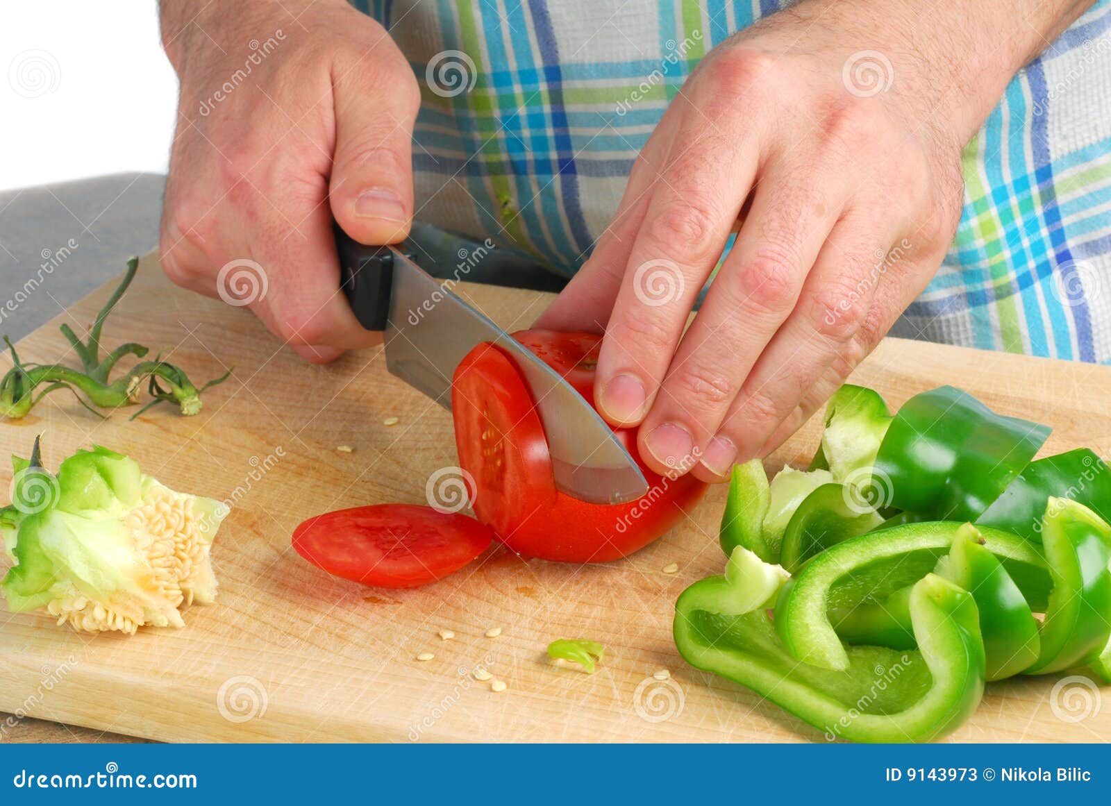 Cutting veggies stock image. Image of green, delicious 9143973