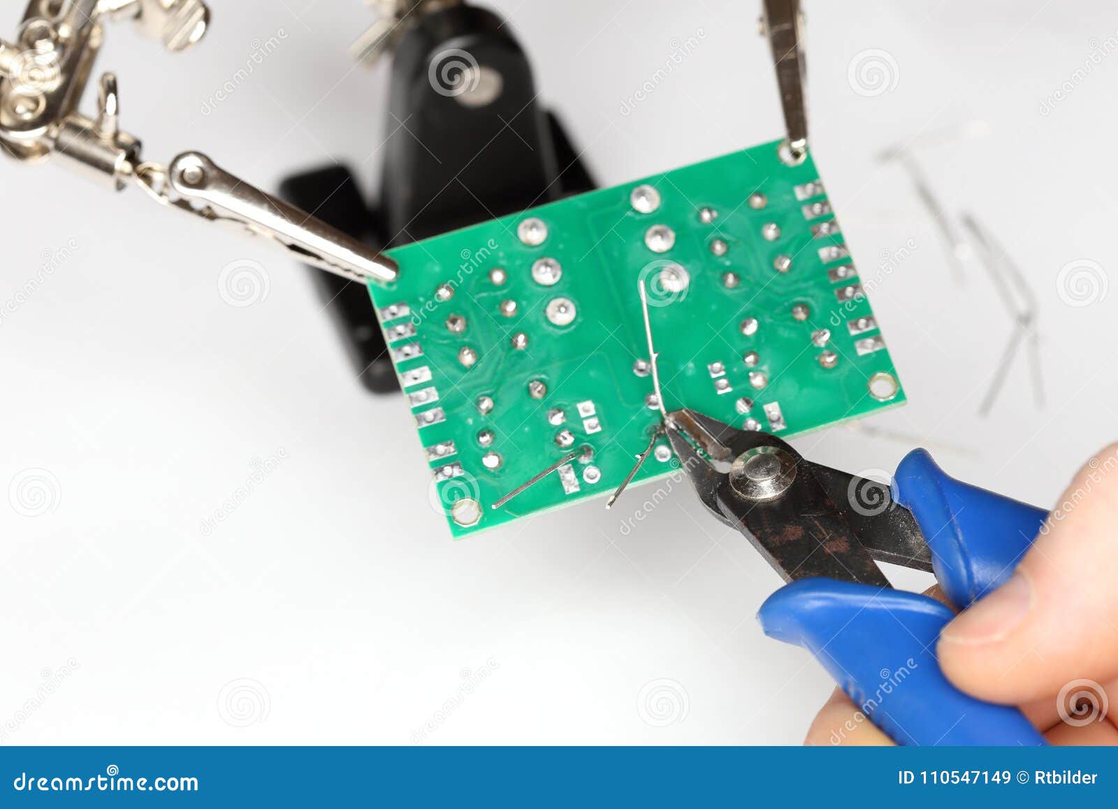 Cutting a wire stock image. Image of hardware, digital 110547149