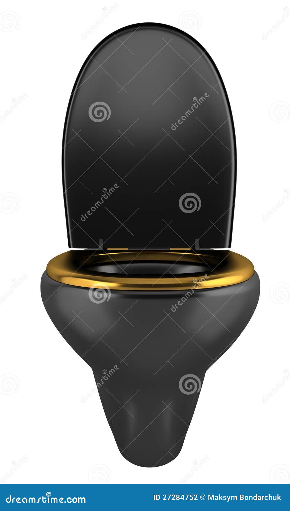Cuvette De Toilette Noire D isolement Sur Le Blanc Cuvette De Toilette Noire D isolement Sur Le Blanc