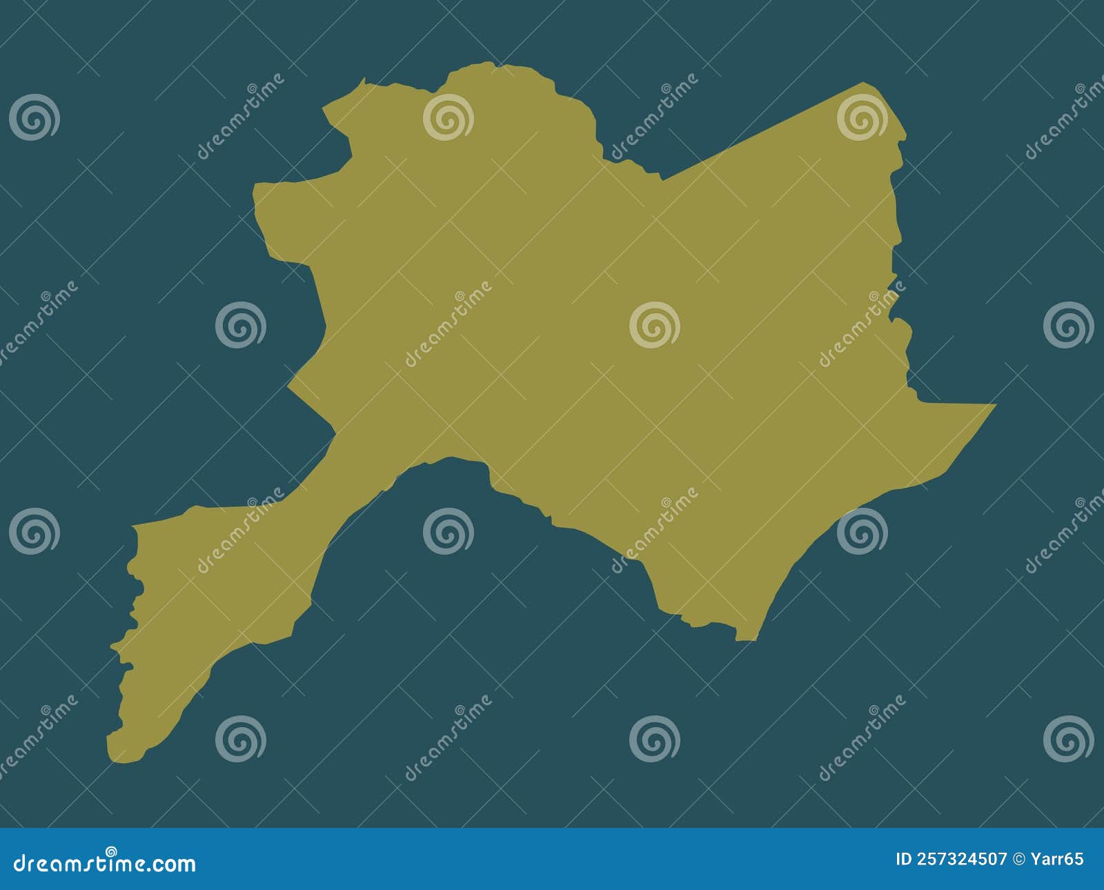 Cuvette, Republic of Congo. Solid. No Legend Stock Illustration