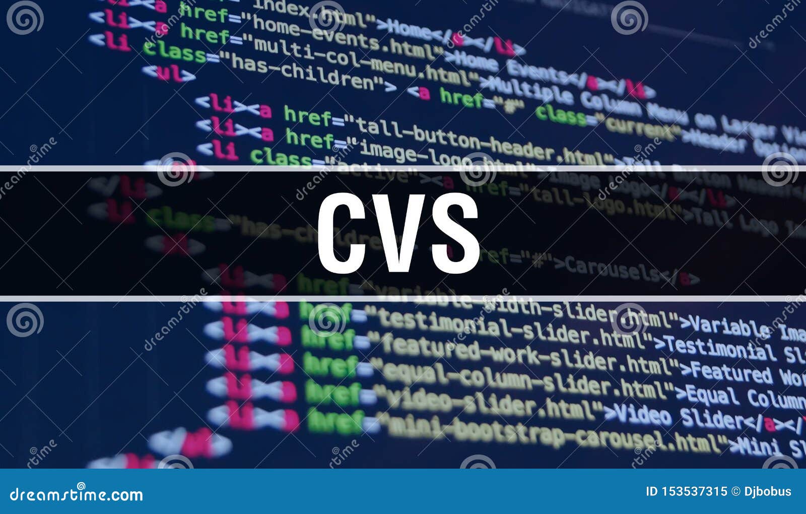 CVS Concept Illustration Using Code for Developing Programs and App ...