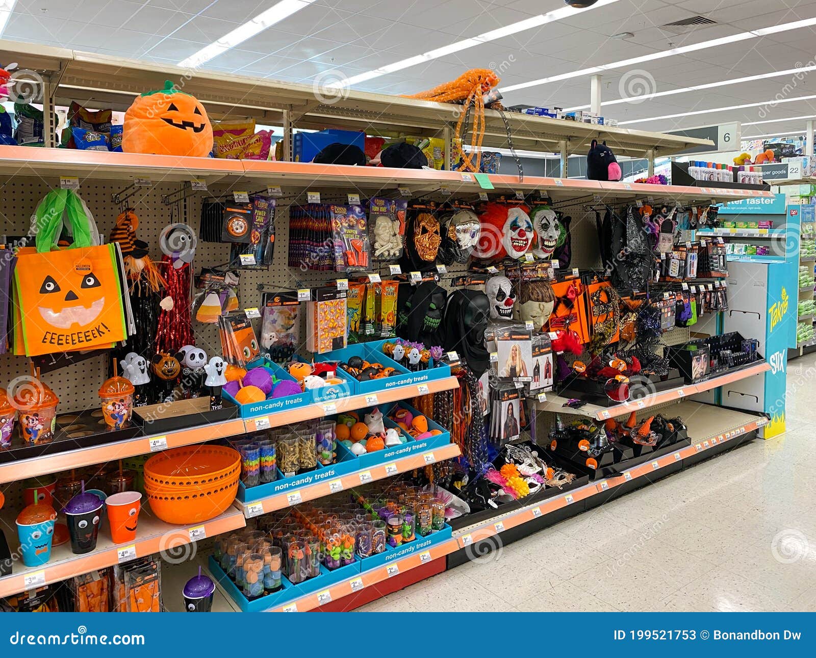 CVS Store Aisle with Halloween Decorations and Products Editorial ...