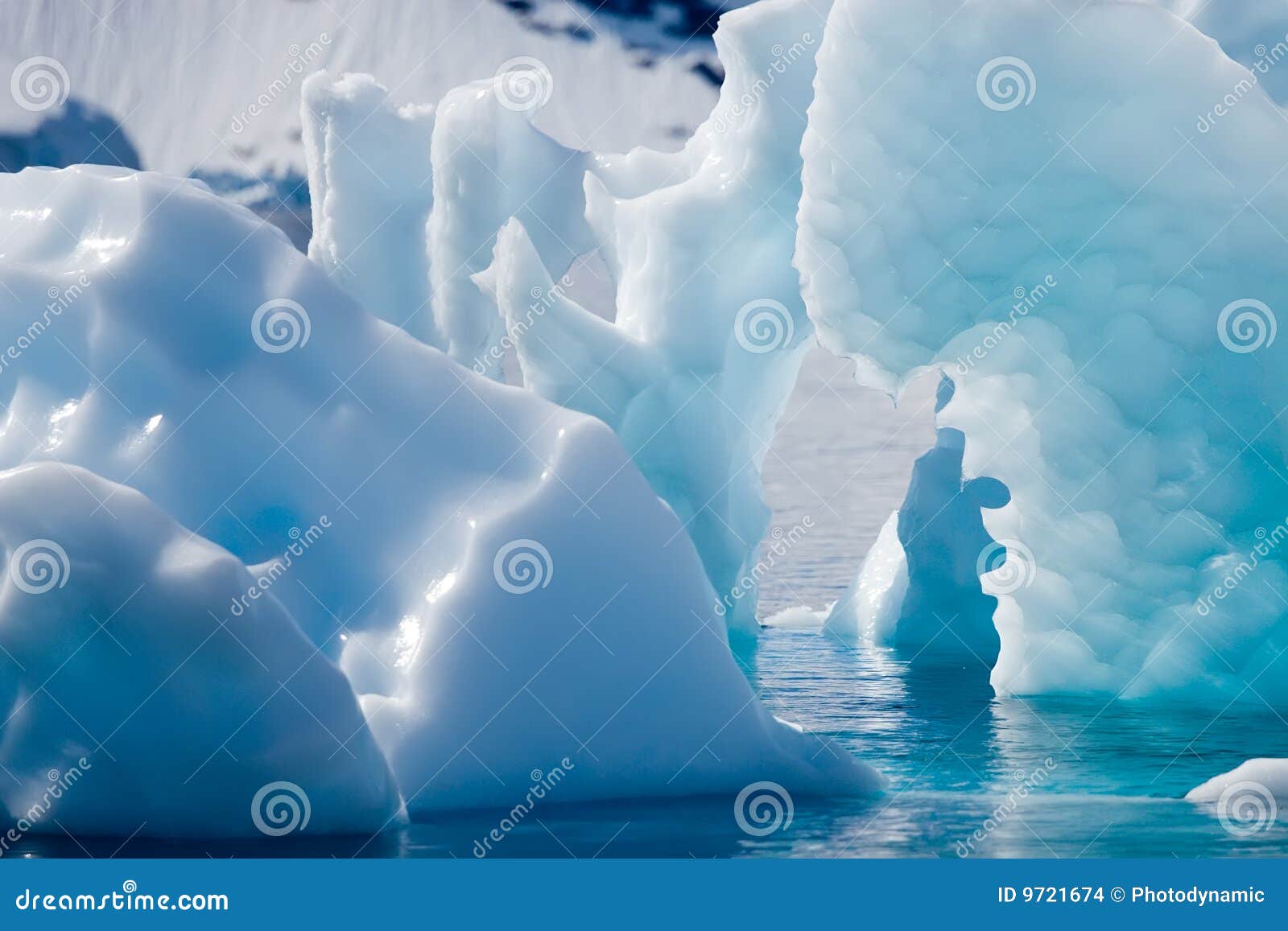 cyan icebergs