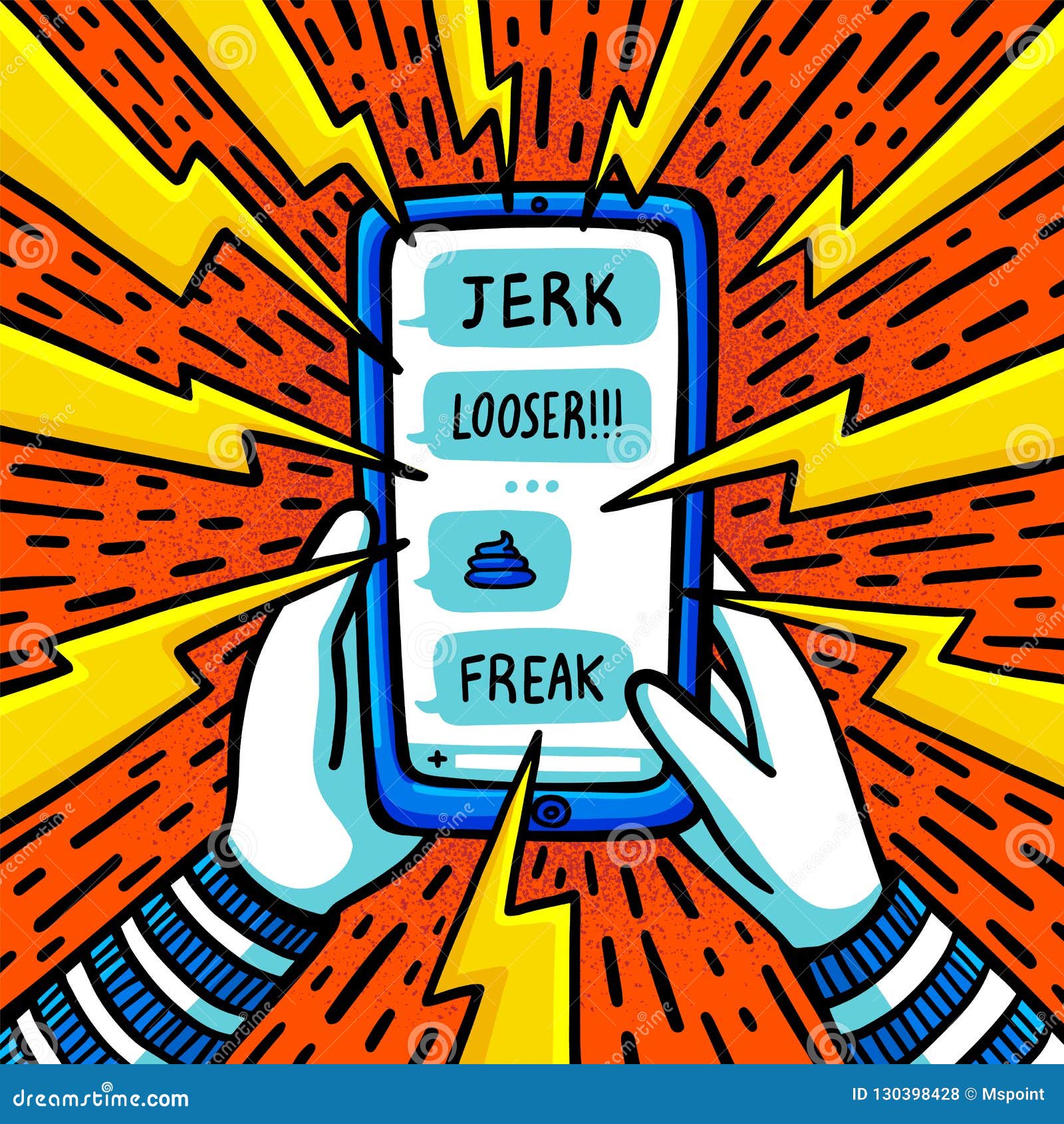Stop cyber bullying royalty free stock image cartoondealer 60257506