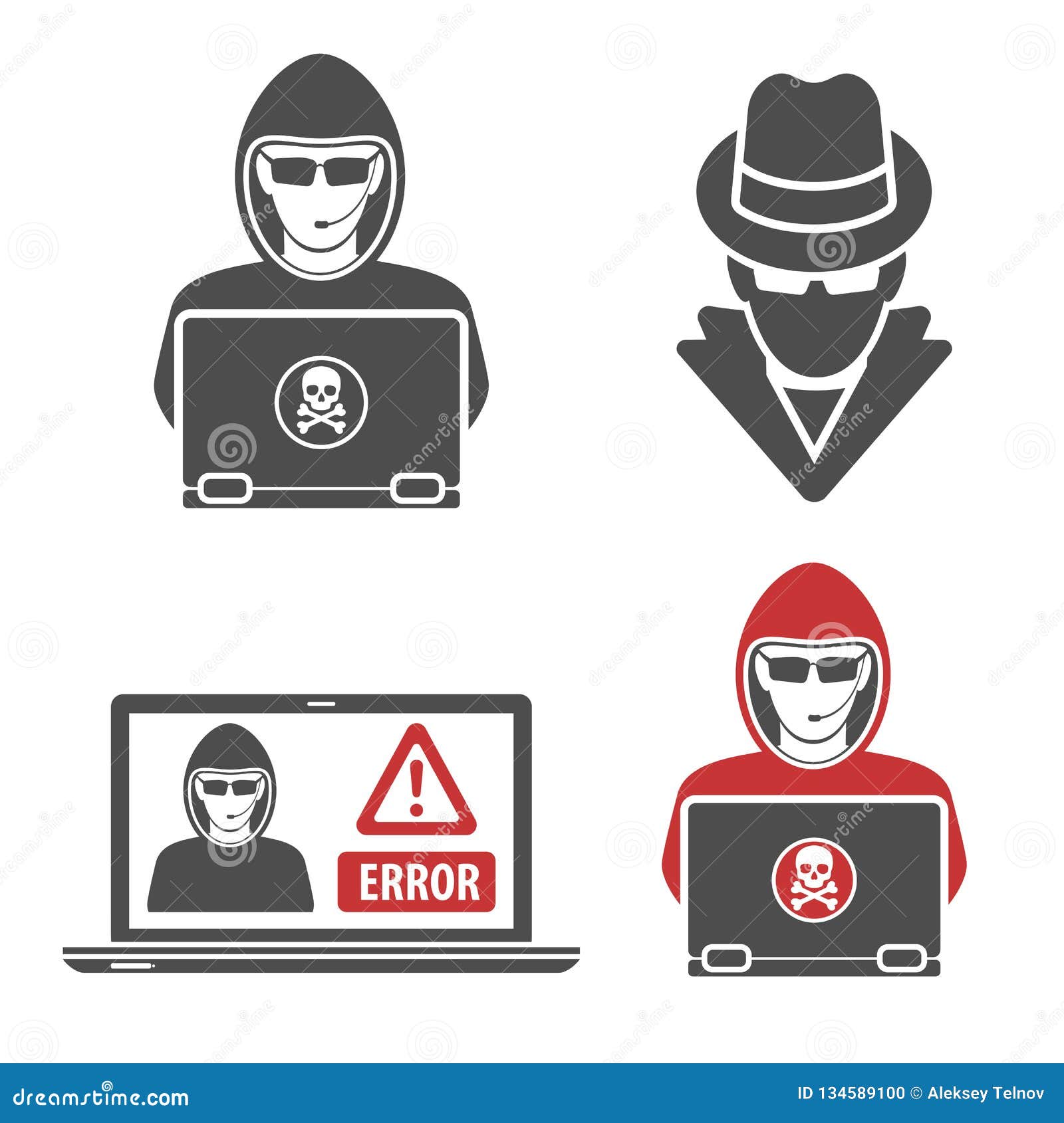 Cyber Crime with Set Logos Hacker Spy Stock Vector - Illustration of Cyber Crime with Set Logos Hacker Spy Stock Vector - Illustration of