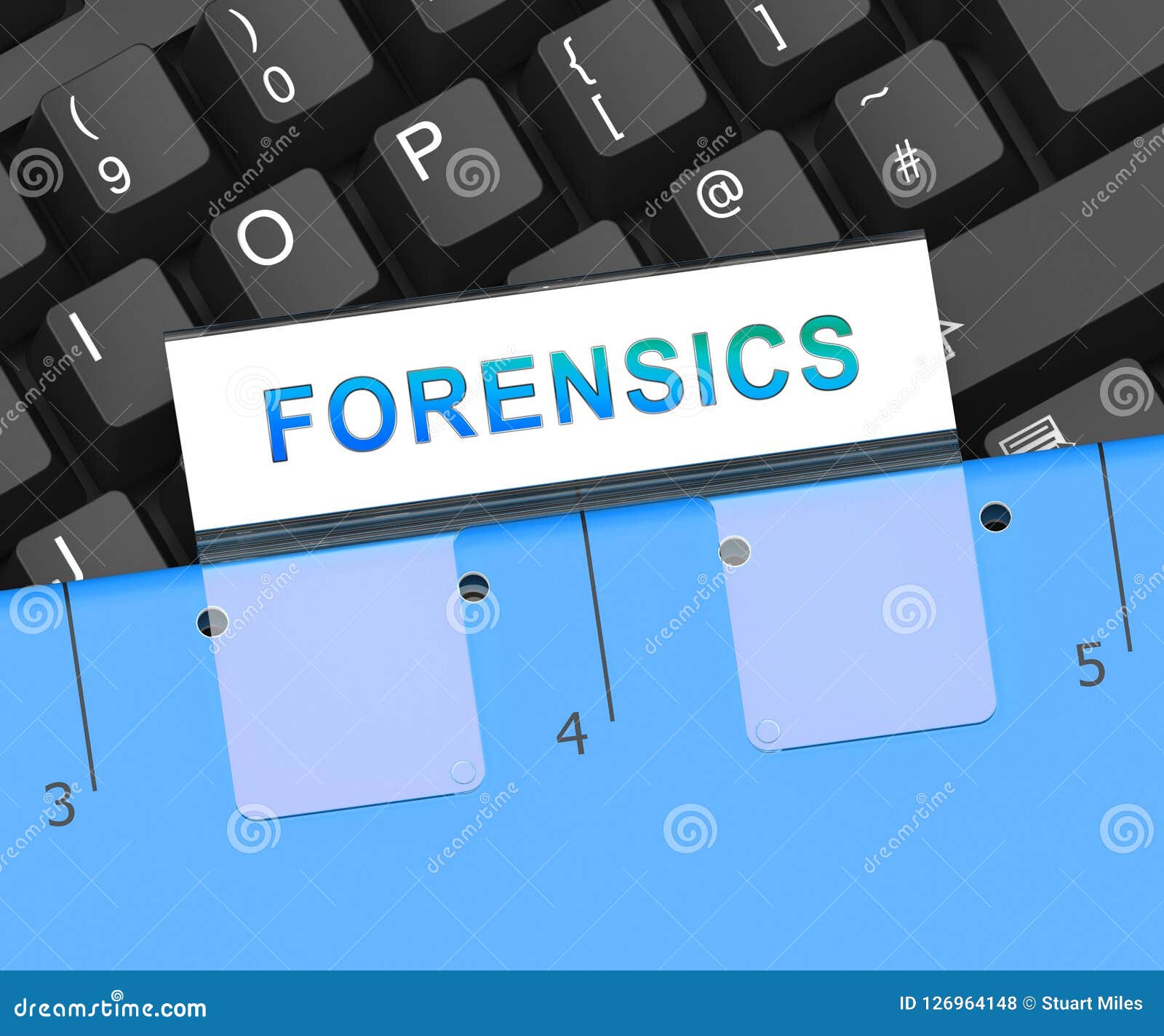 cyber forensics computer crime analysis 3d rendering