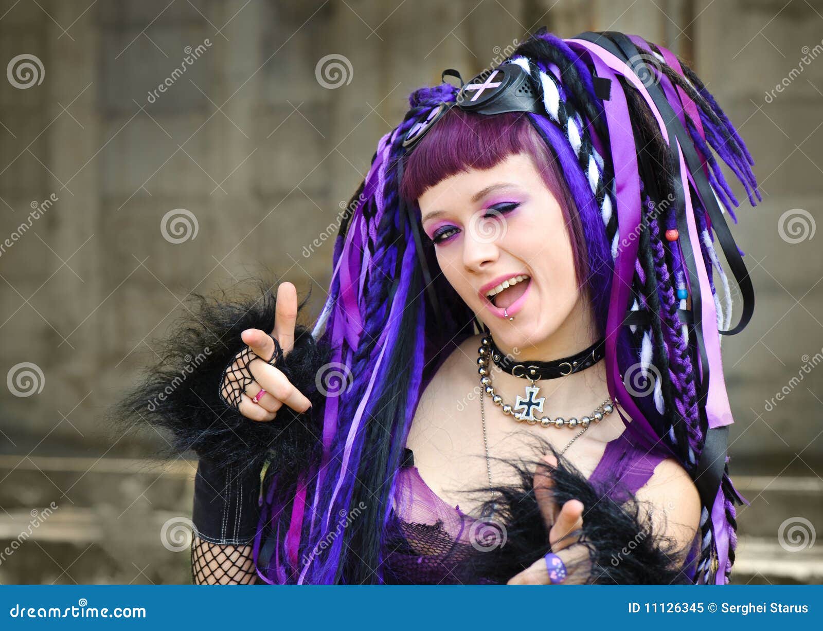 cyber goth costume