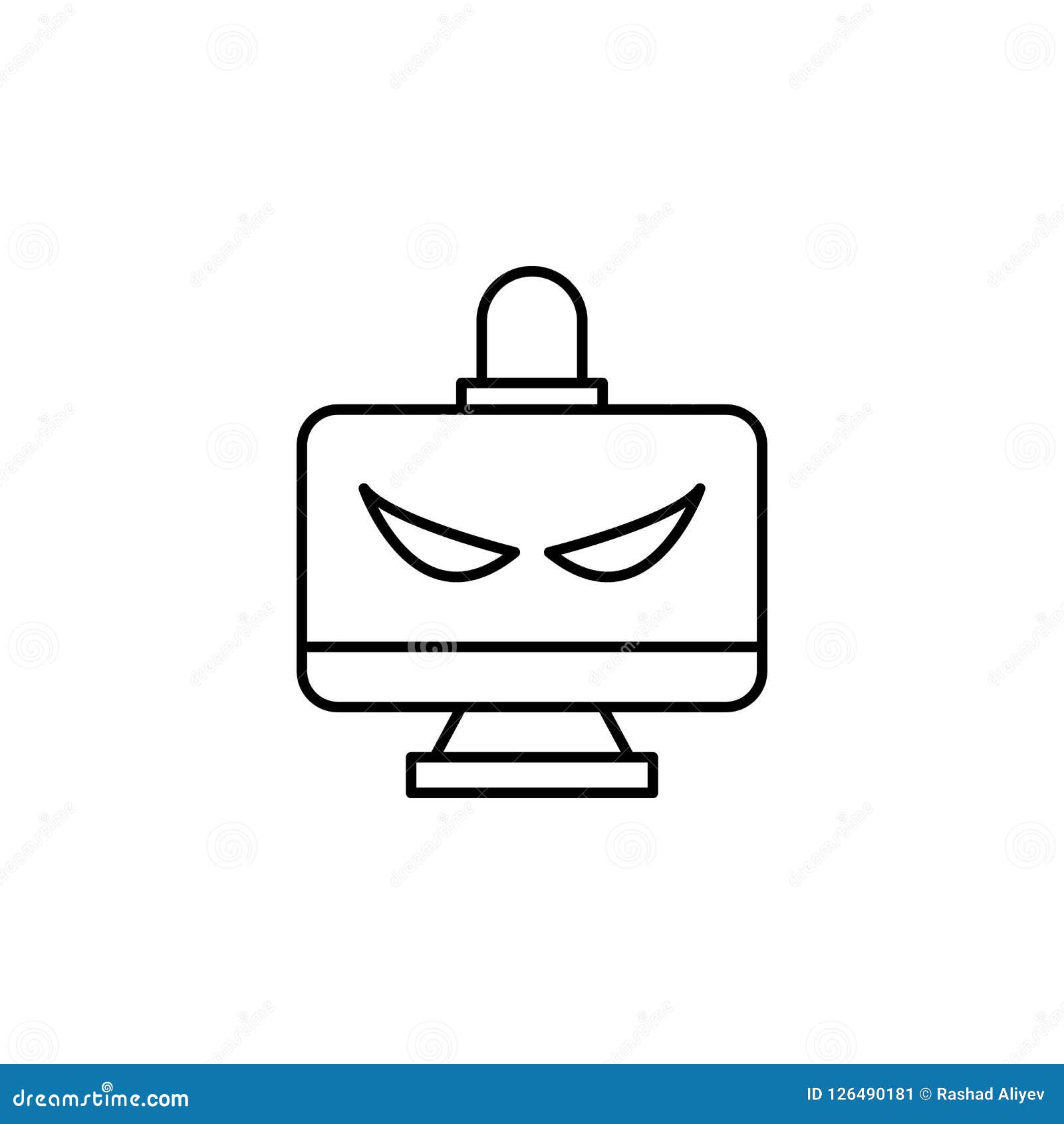 Cyber Hack Icon. Element of Artificial Intelligence Icon for Mobile ...