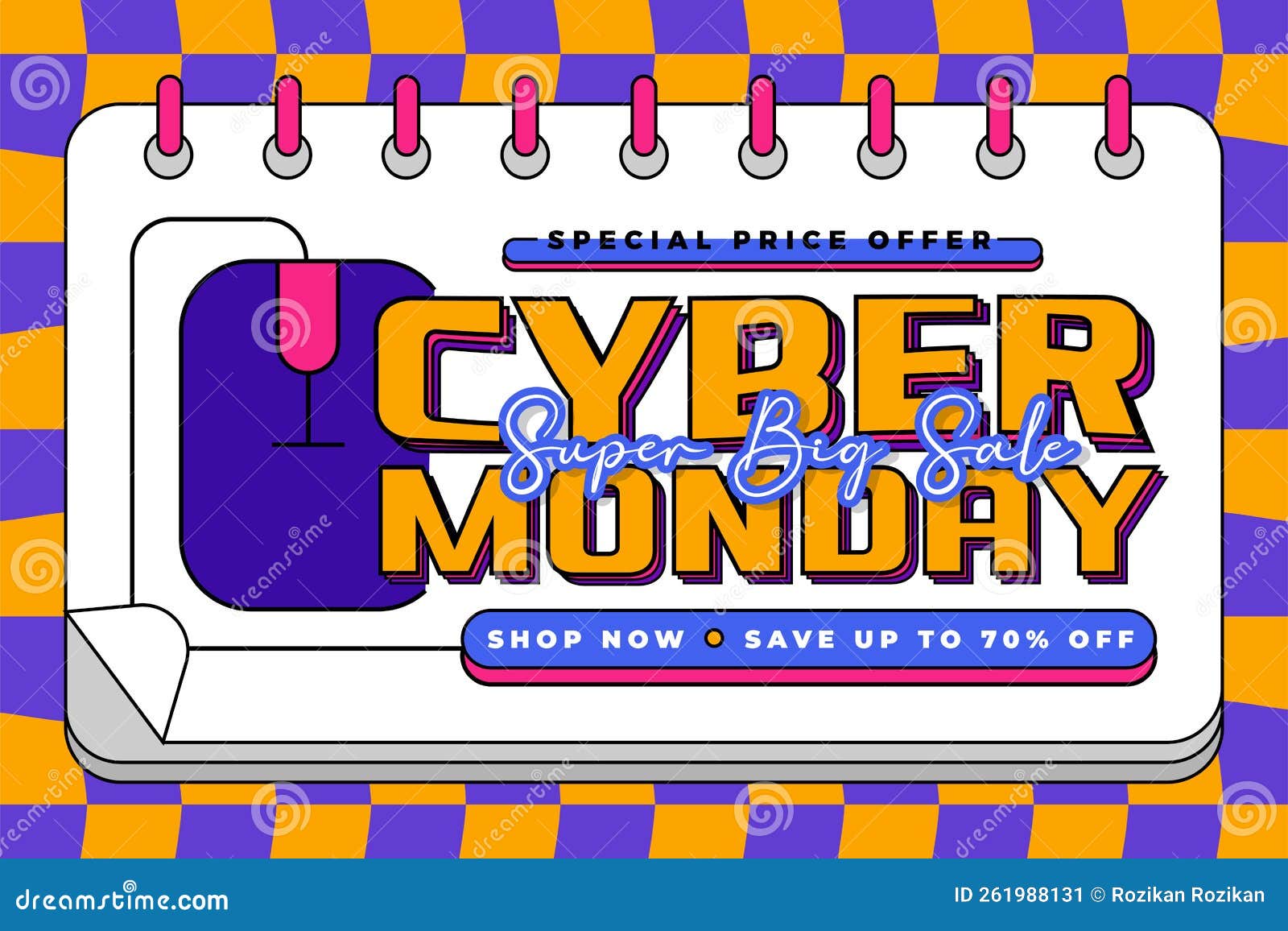 Cyber Monday Background Design Template is Easy To Customize Stock