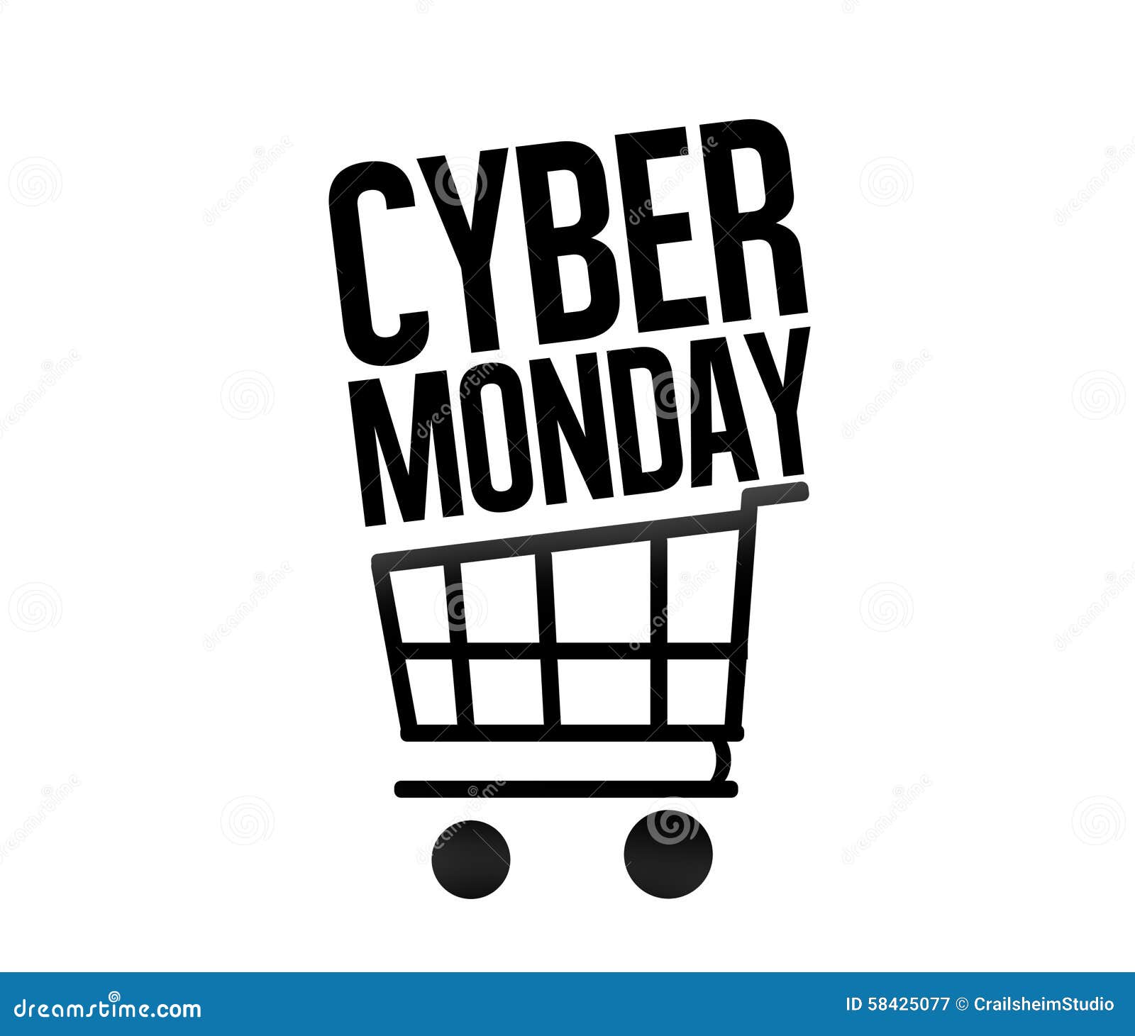 Cyber Monday Stock Illustration Image 58425077