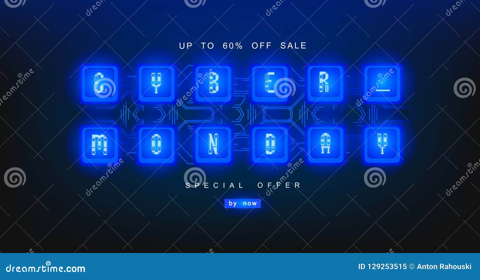 Cyber Monday, Mechanical Panel Letters. Typography, Font ...