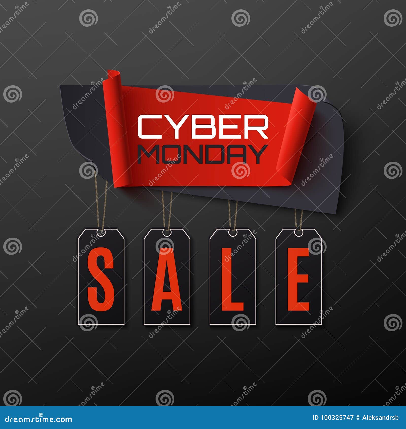 Cyber Monday Banner. Vector & Photo (Free Trial)