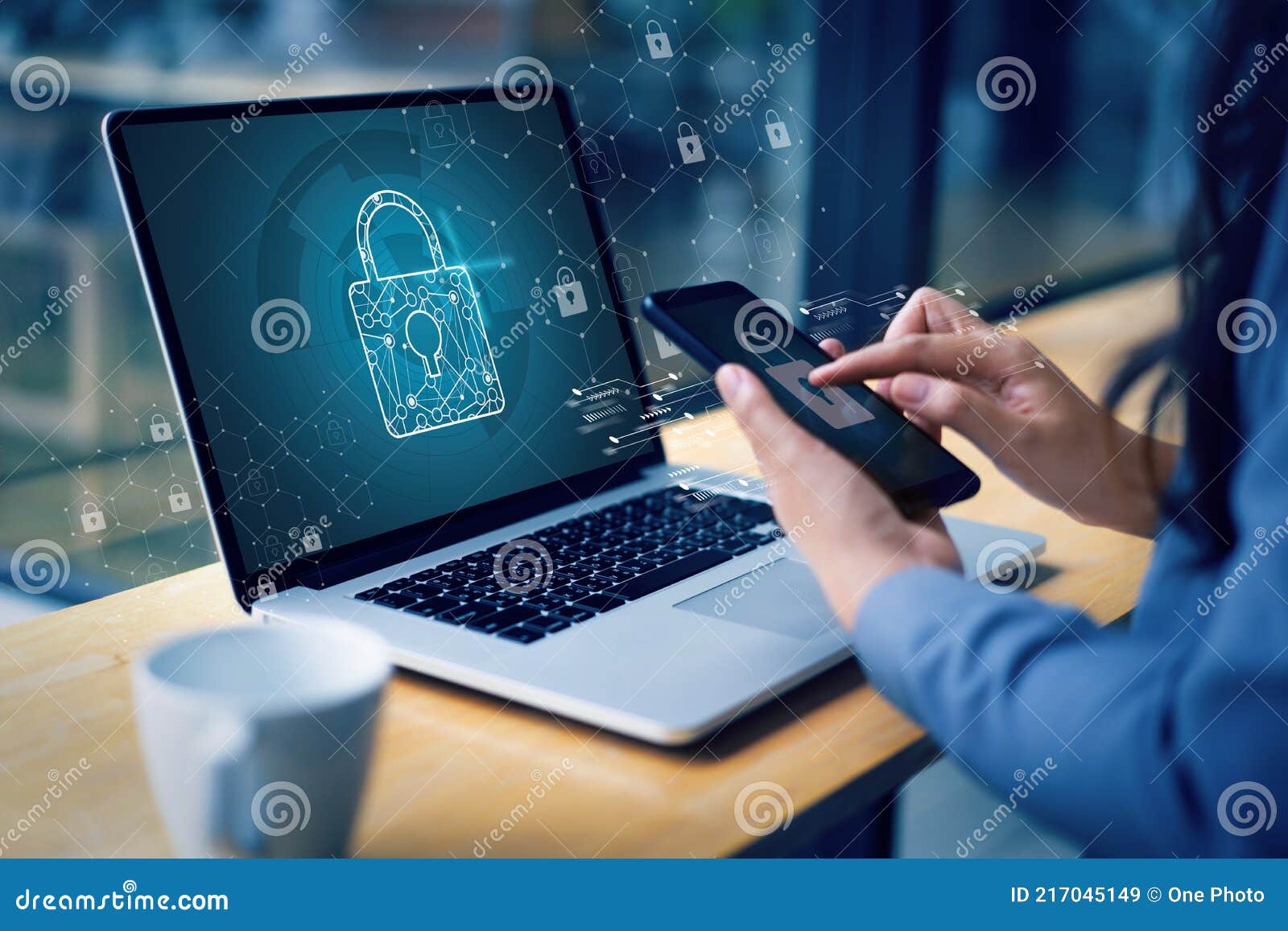 cyber security business  technology antivirus alert protection security and cyber security firewall cybersecurity and information