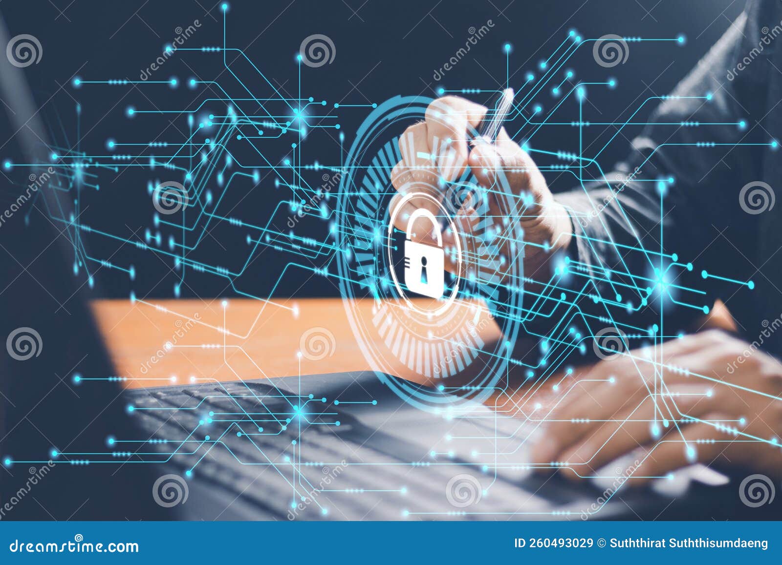Cyber Security it Engineer Working on Protecting Network Against