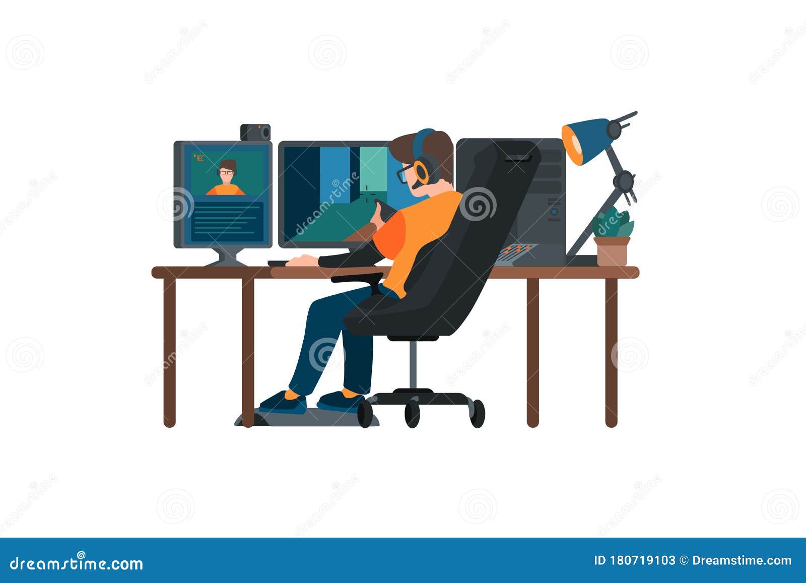 Gaming Setup Stock Illustrations 142 Gaming Setup Stock Illustrations Vectors Clipart Dreamstime