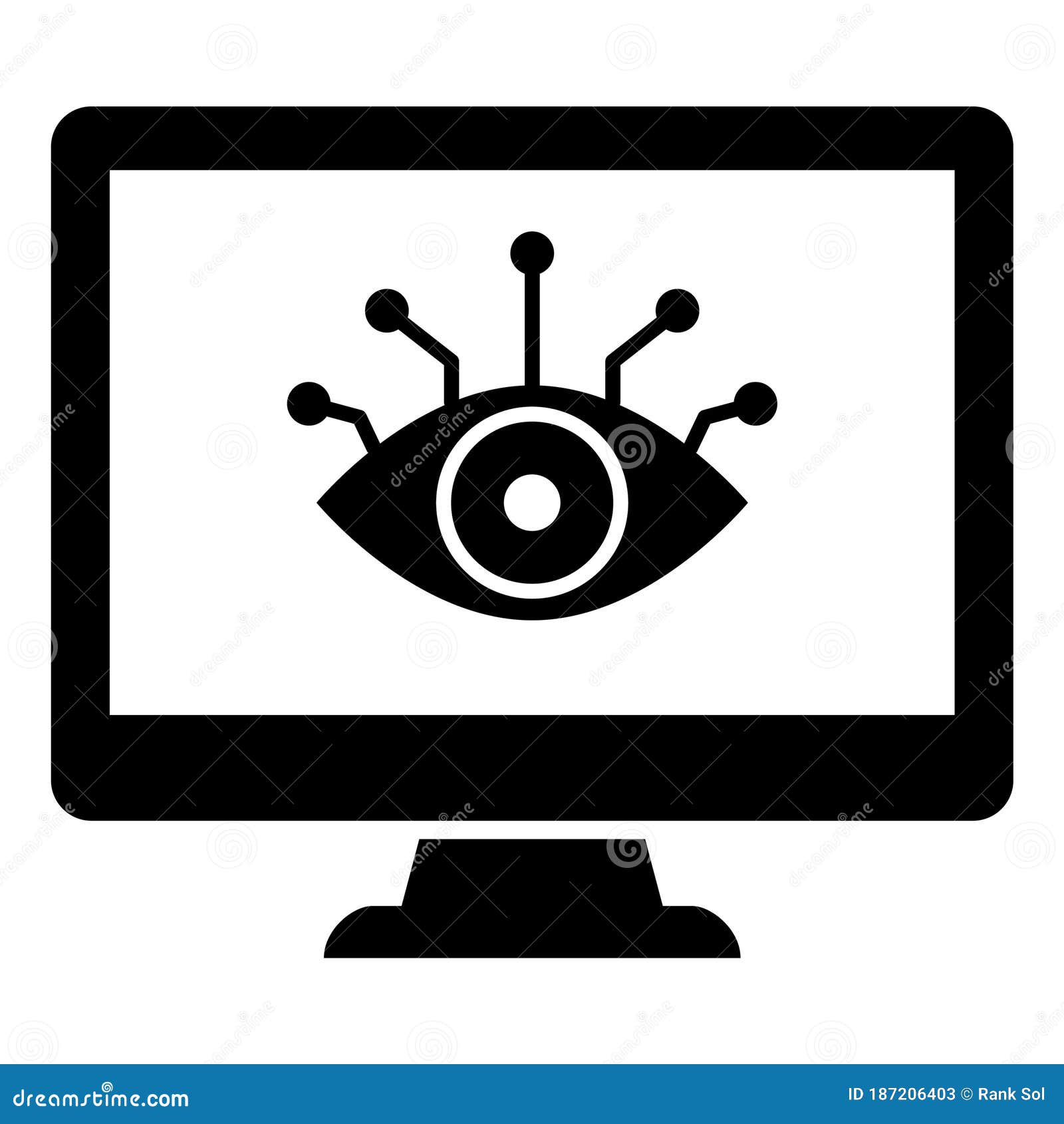 cybereye  glyph style  icon which can easily modify or edit