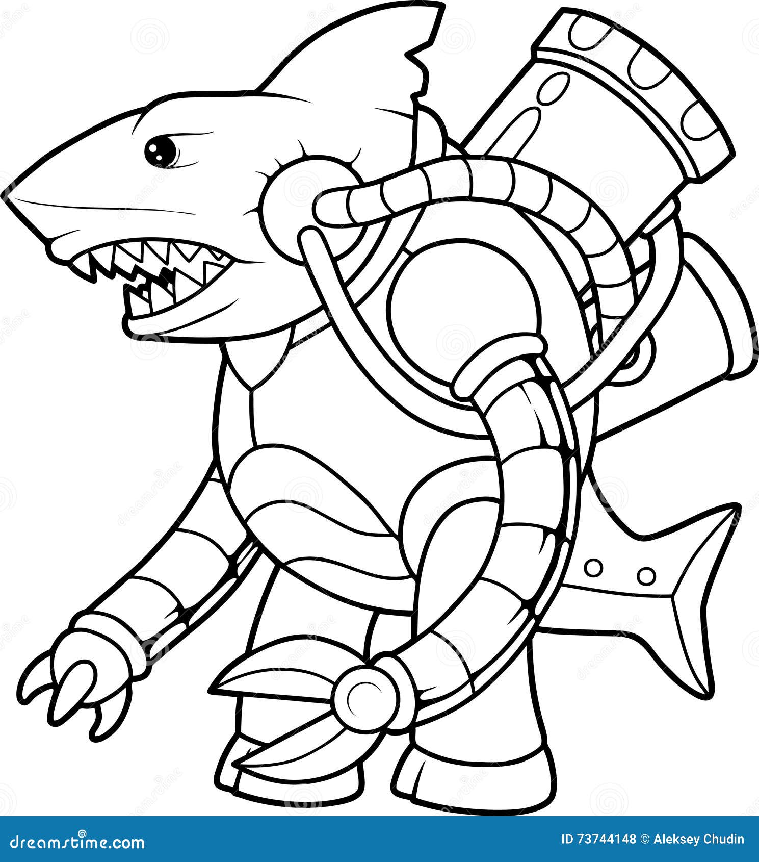 cybernetic alien shark