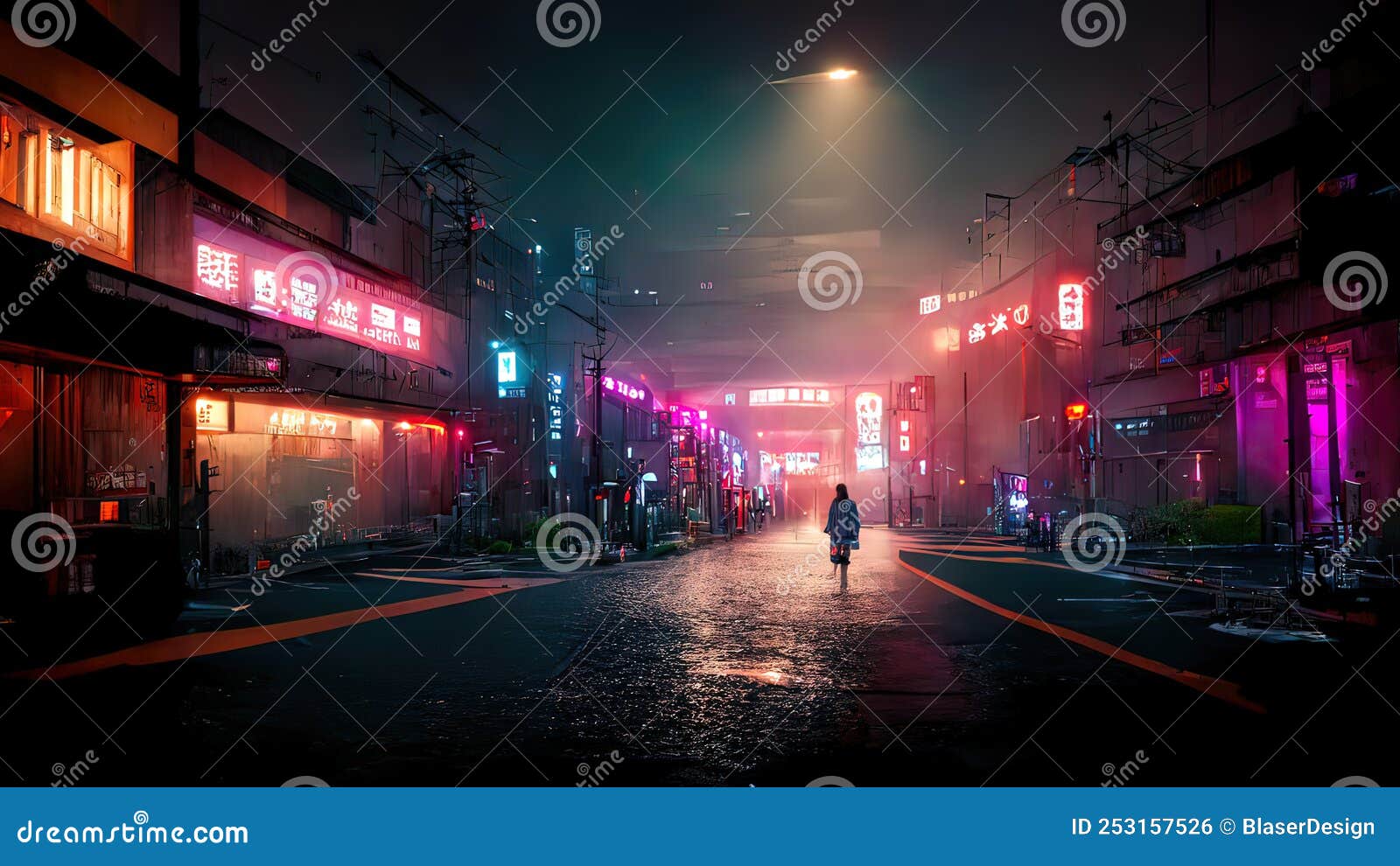 Cyberpunk City, Abstract Illustration, Futuristic City, Dystoptic Artwork  at Night, 4k Wallpaper, Stock Illustration - Illustration of cyber,  building: 253157510