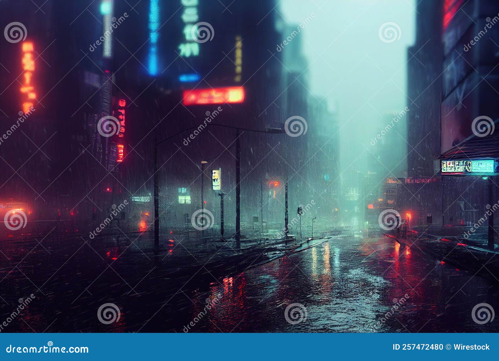 Cyberpunk Dystopian Cityscape, Futurism in a Foggy Rainy City Stock Photo - Image of future, town: 257472480 Cyberpunk Dystopian Cityscape, Futurism in a Foggy Rainy City Stock Photo - Image of future, town: 257472480