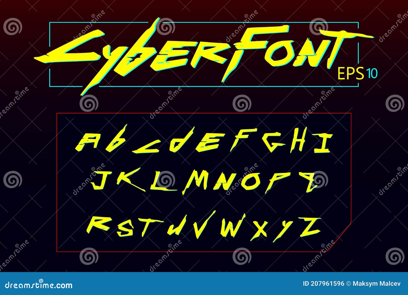 Cyberpunk font фото 10