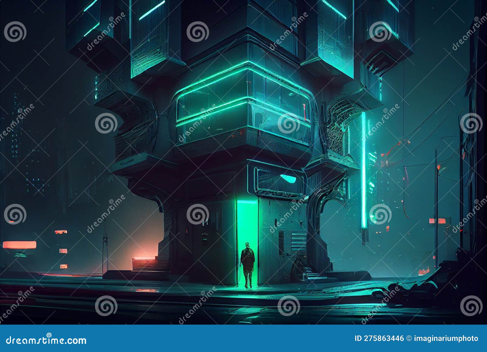 Cyberpunk industrial abstract future wallpaper conceito futurista