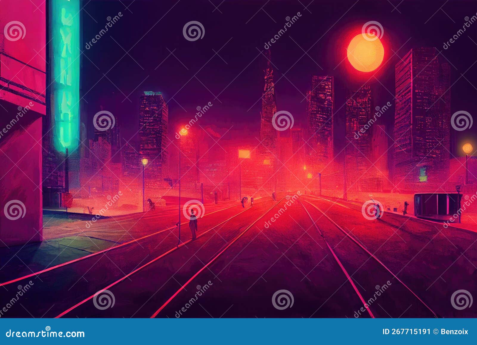 Neon city, raining, railway, urban, people, darkness, City, HD phone  wallpaper | Peakpx