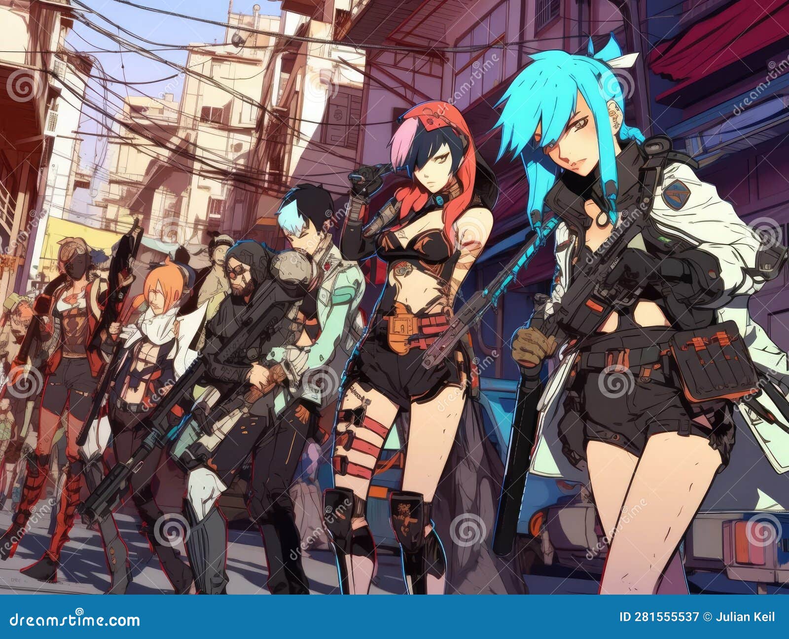 cyberpunks infiltrate enemy compound
