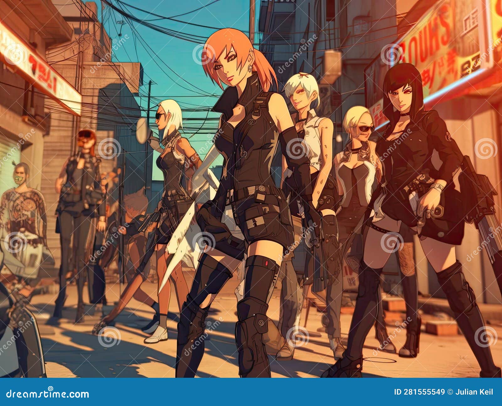 cyberpunks infiltrate enemy compound