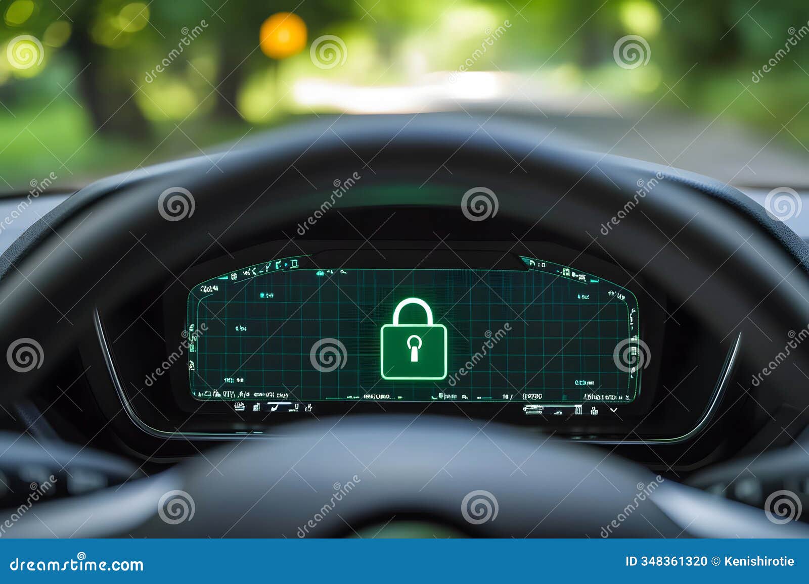 cybersecurity interface lock screen