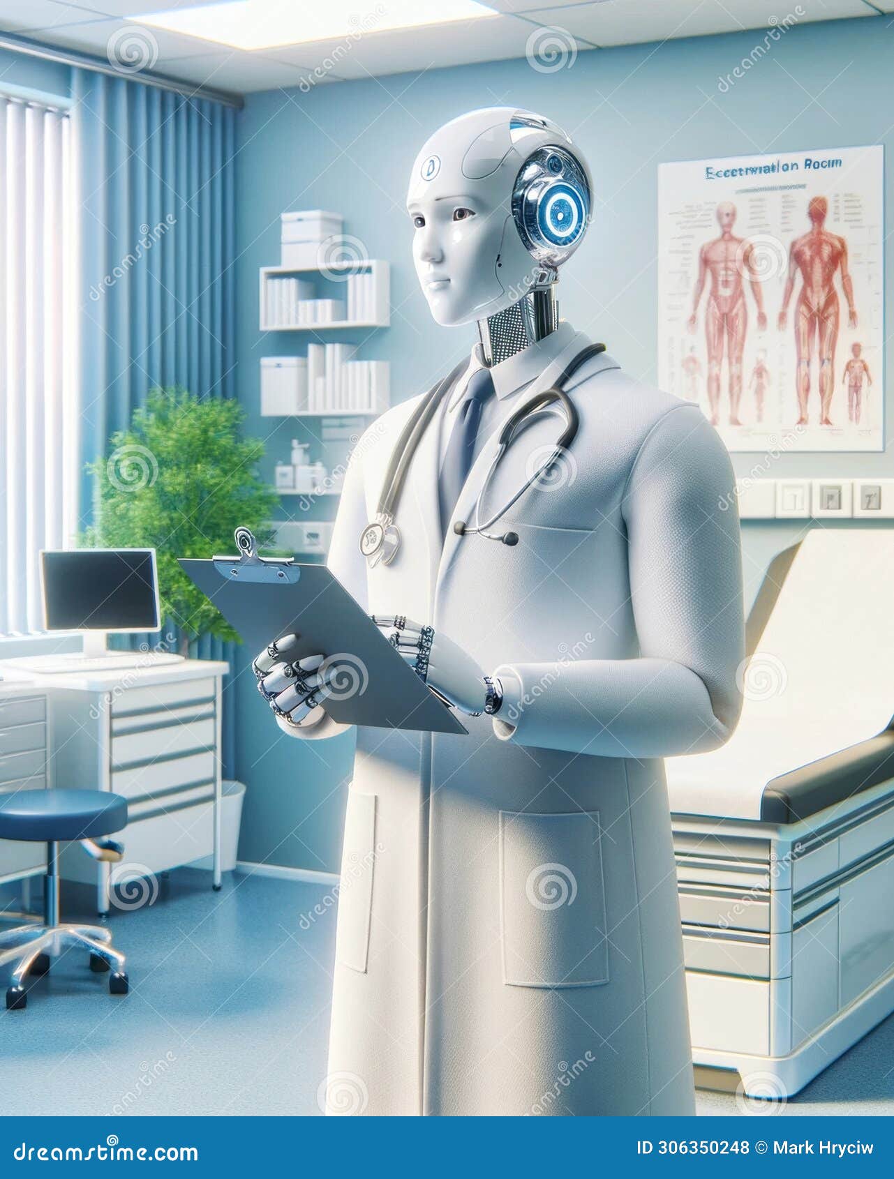 Cyborg Futuristic Medical Professional Doctor Physician Ai Robots Cyborg Futuristic Medical Professional Doctor Physician Ai Robots