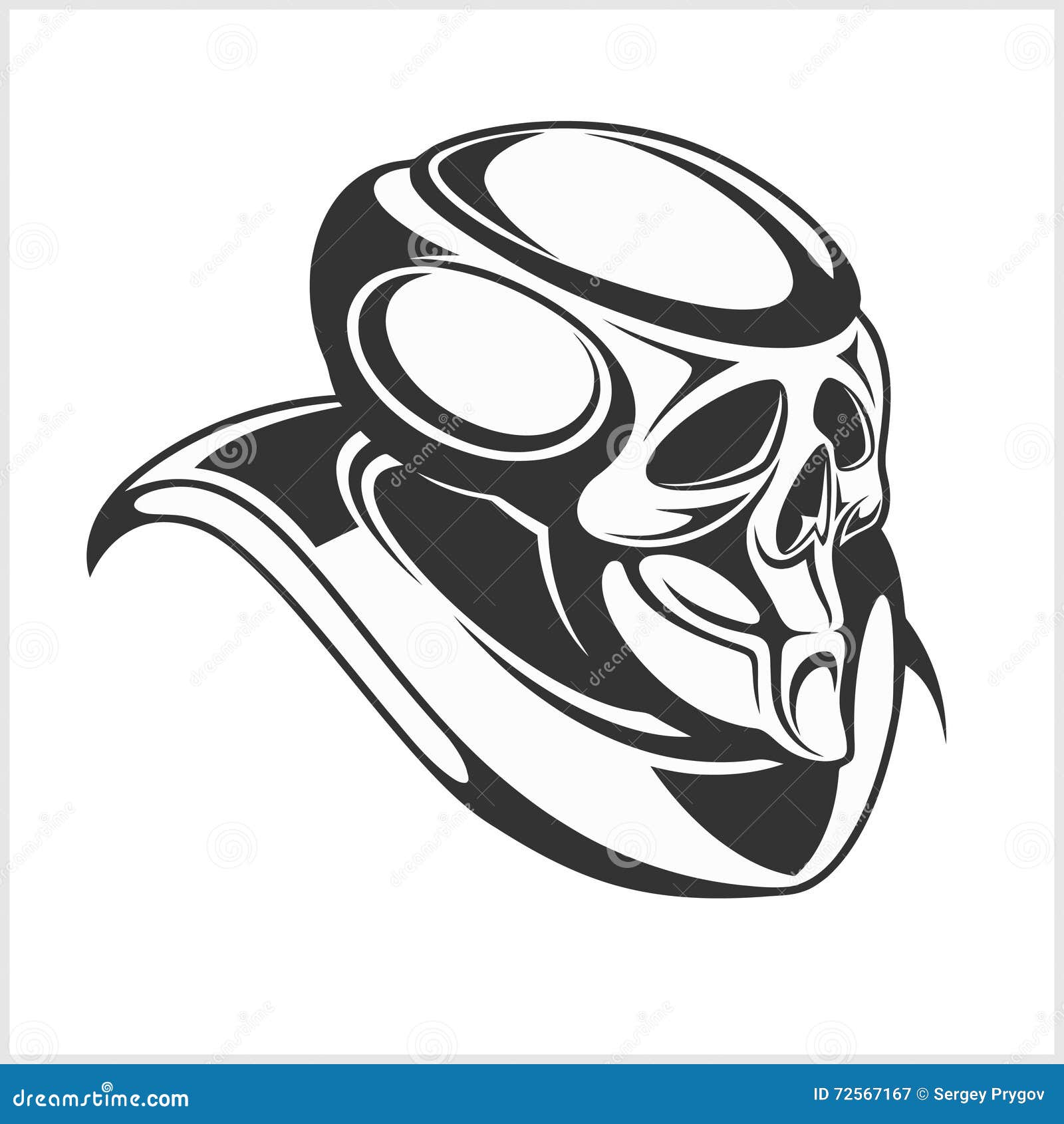 Cyborg - Robot skull stock vector. Illustration of halloween - 72567167