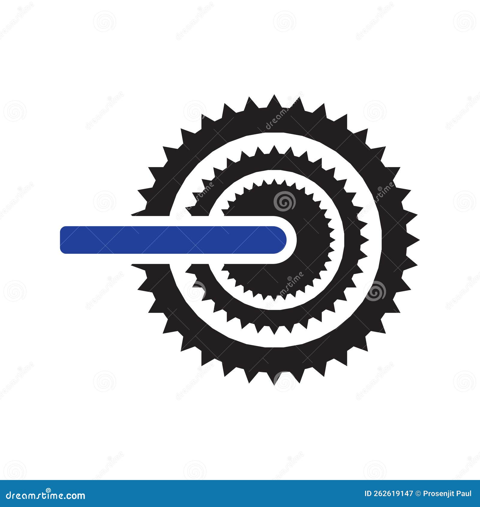 Cycle gear wheel icon stock vector. Illustration of circle 262619147