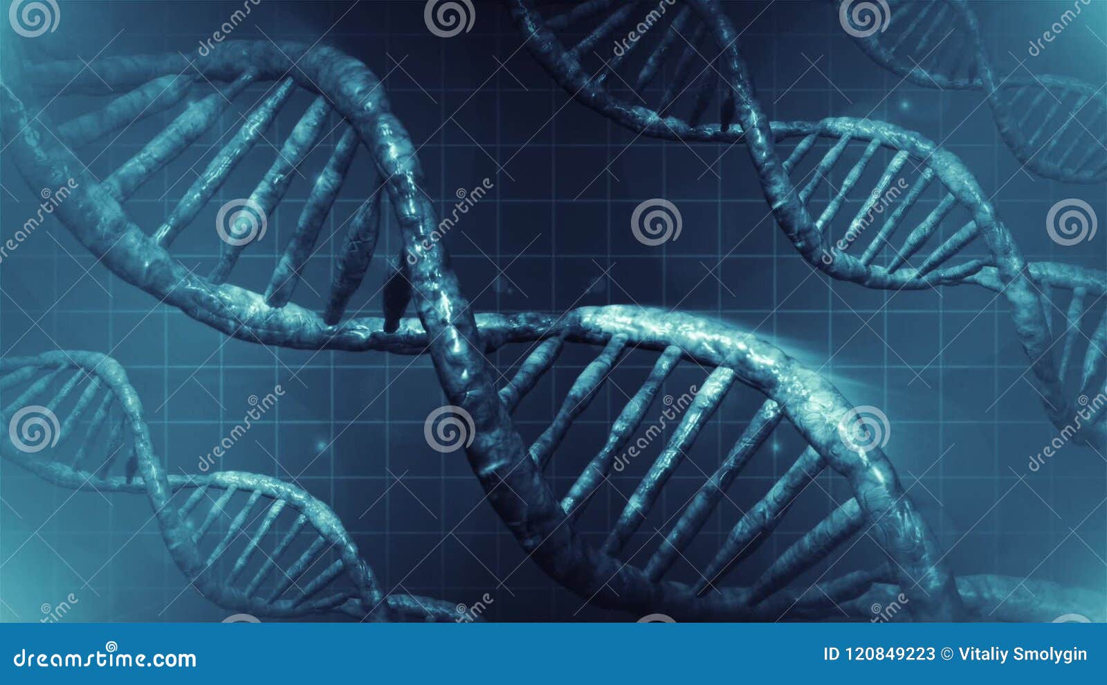 Cyclic Rotation of DNA Cells. Stock Video Biology Diagrams