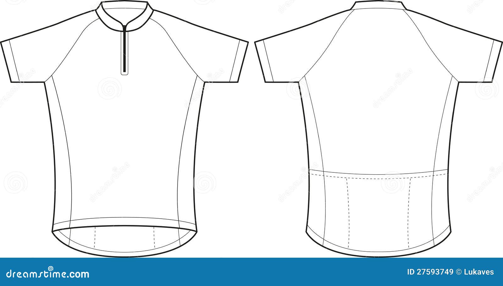 Cycling jersey stock vector. Illustration of tshirt, front - 21 With Regard To Blank Cycling Jersey Template