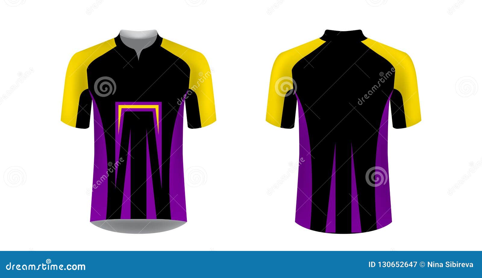 Download Cycling jersey mockup stock vector. Illustration of shirt ...