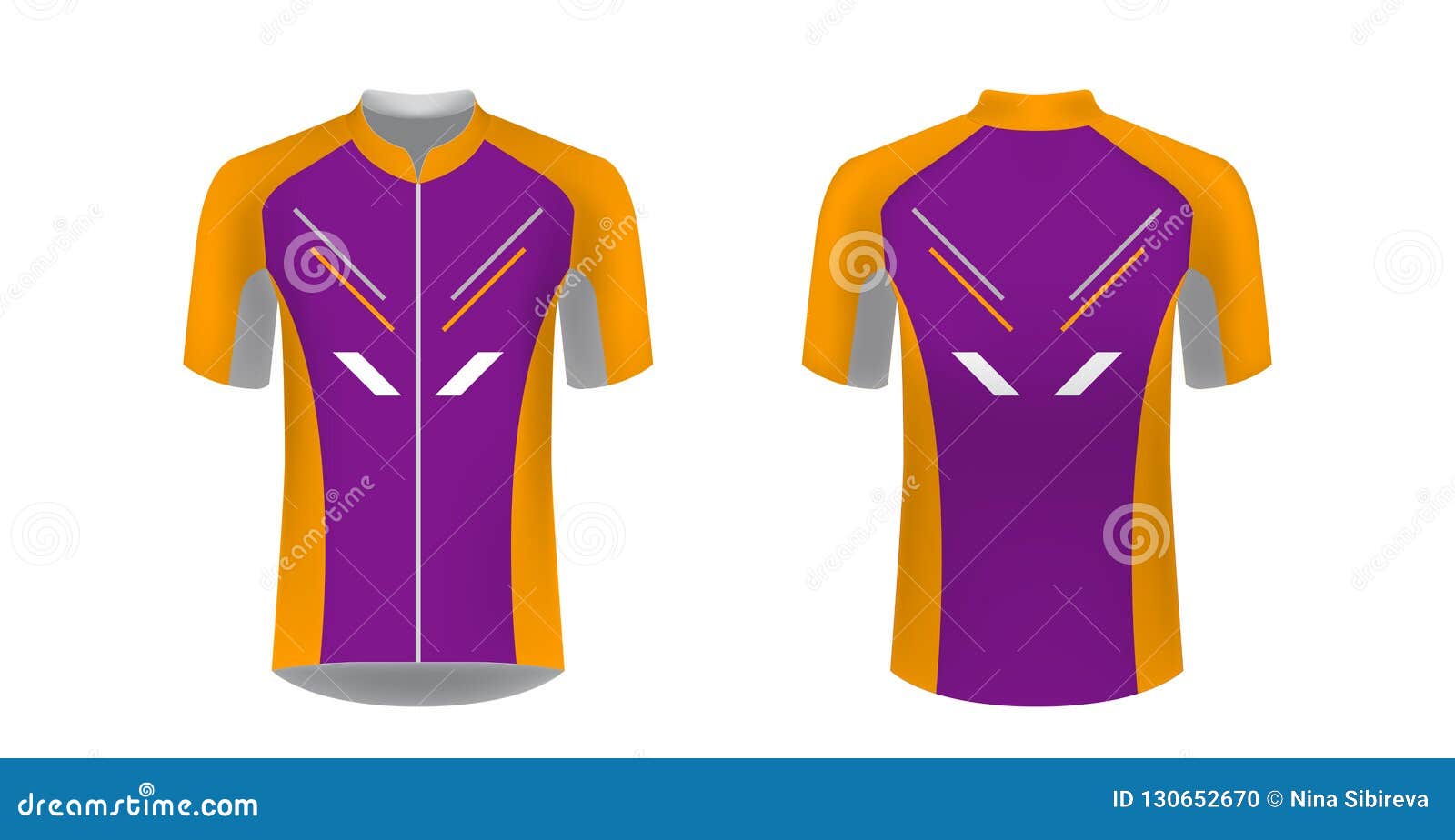 Download Cycling jersey mockup stock vector. Illustration of front ...